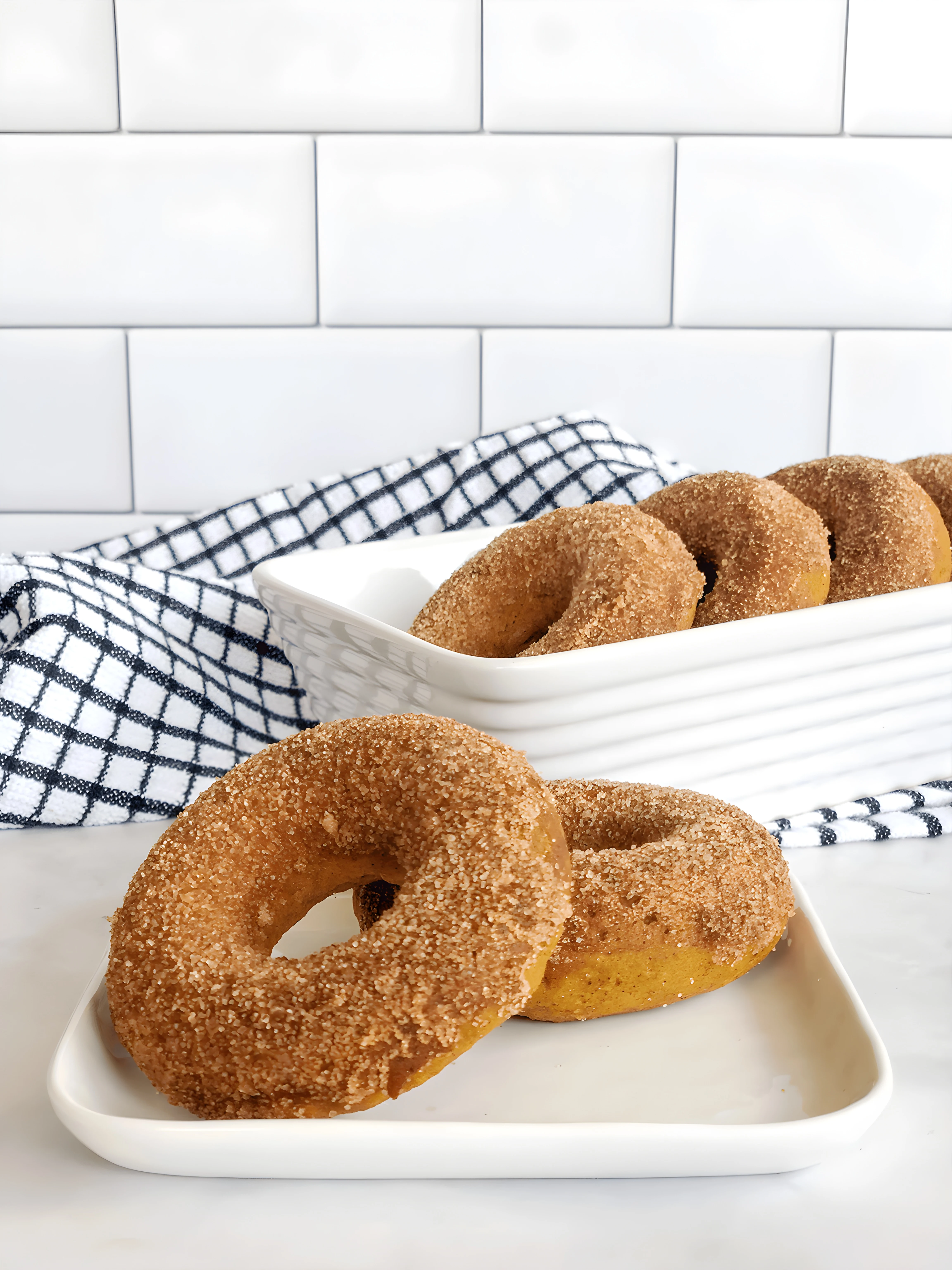 Baked Vegan Pumpkin Donuts