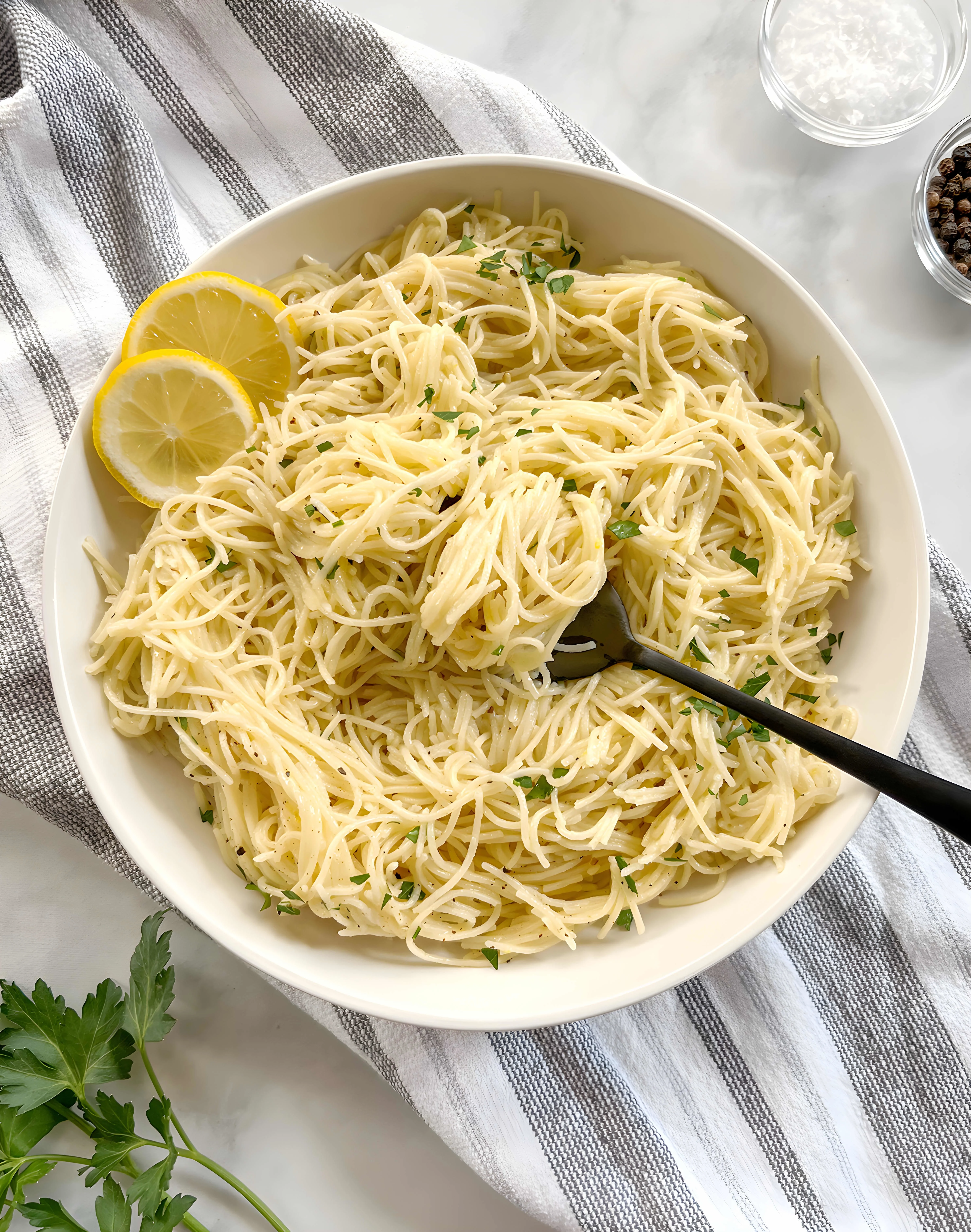 Dairy Free Garlic Lemon Pasta