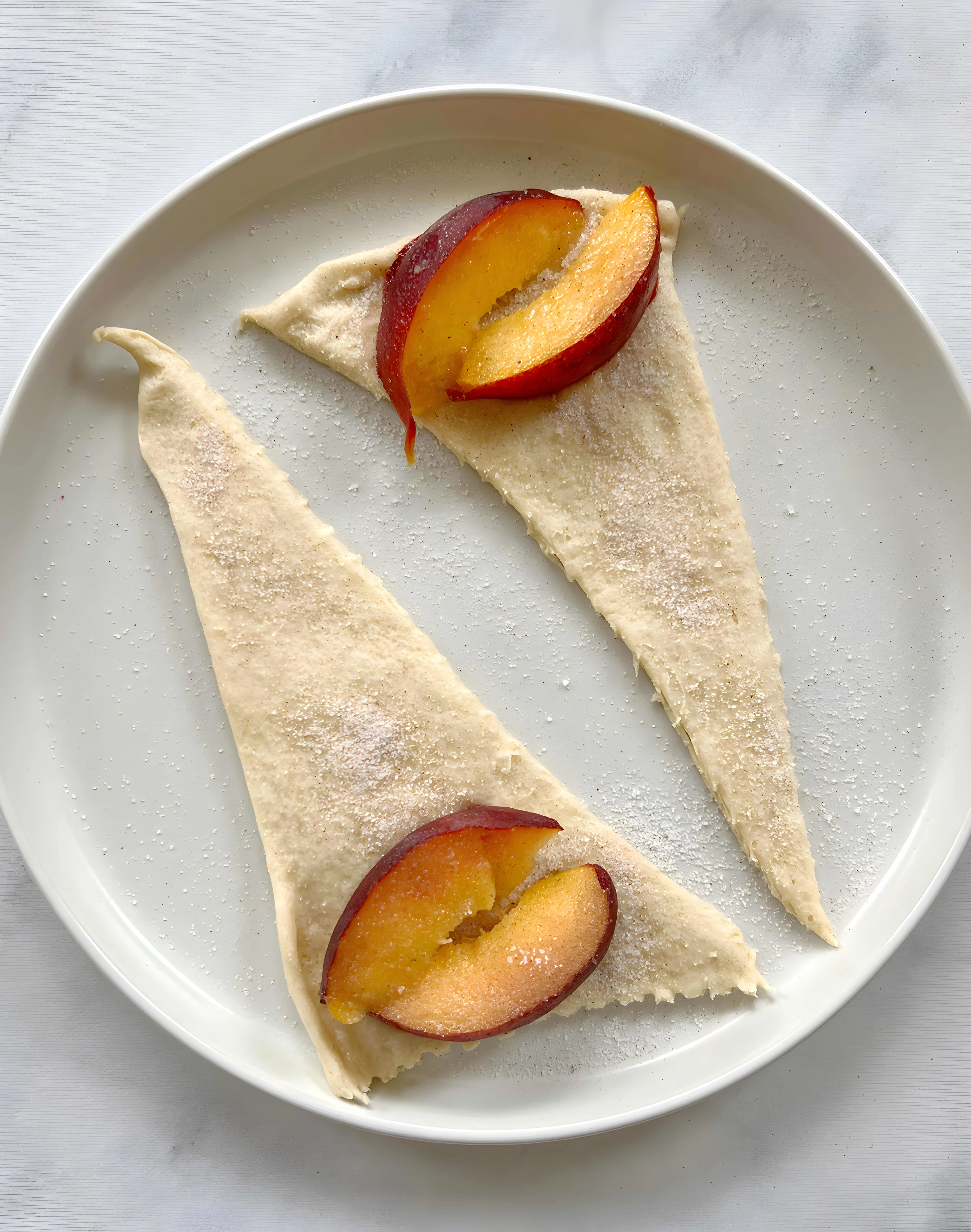 Peach Dumplings with Crescent Rolls