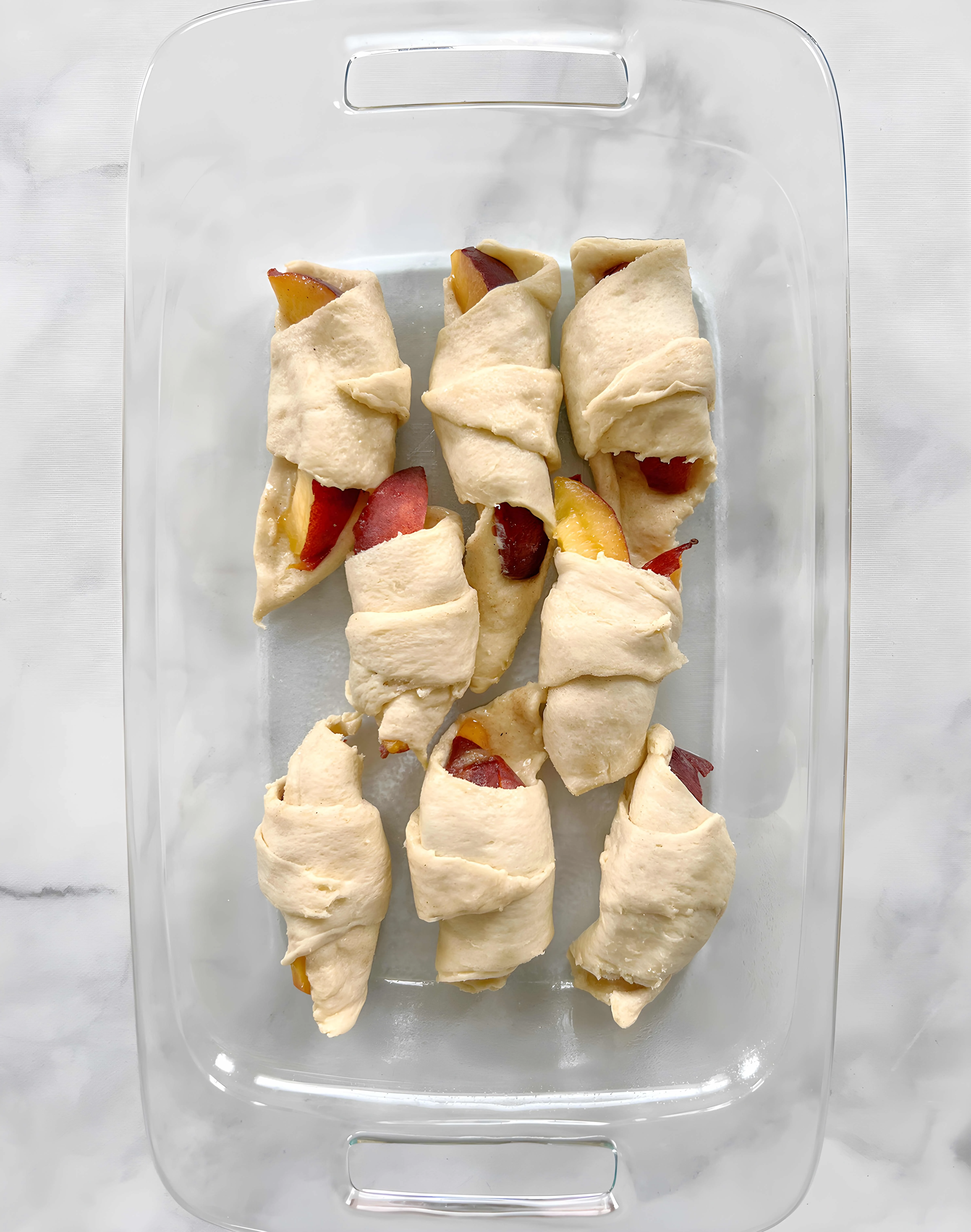 Peach Dumplings with Crescent Rolls