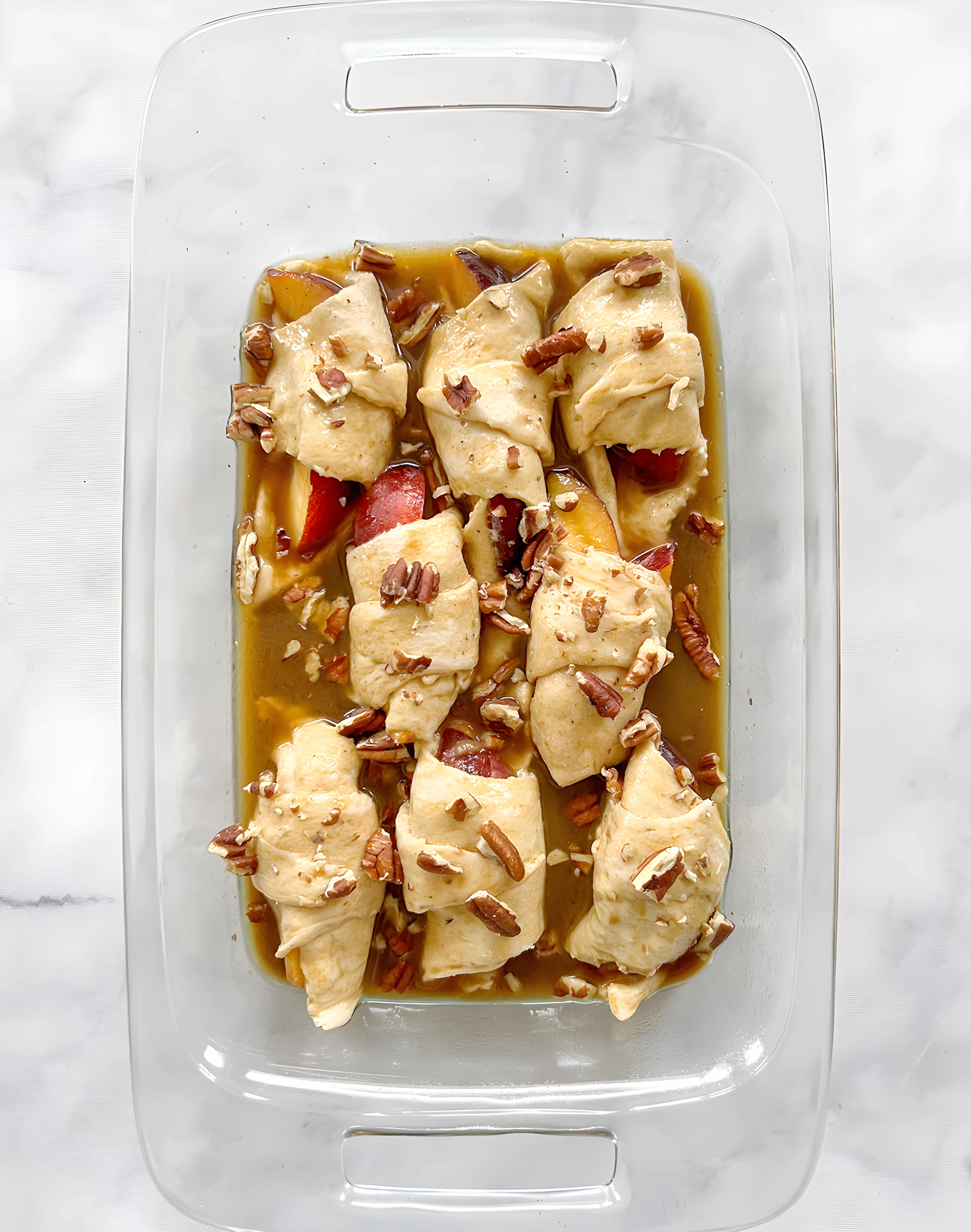 Peach Dumplings with Crescent Rolls