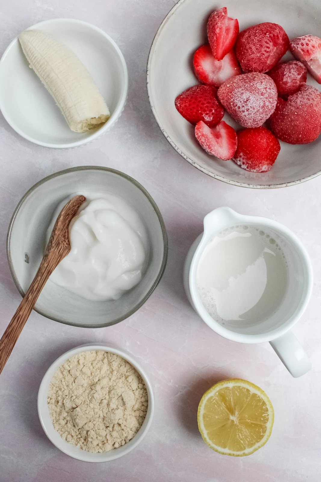 Strawberry Lemonade Protein Smoothie