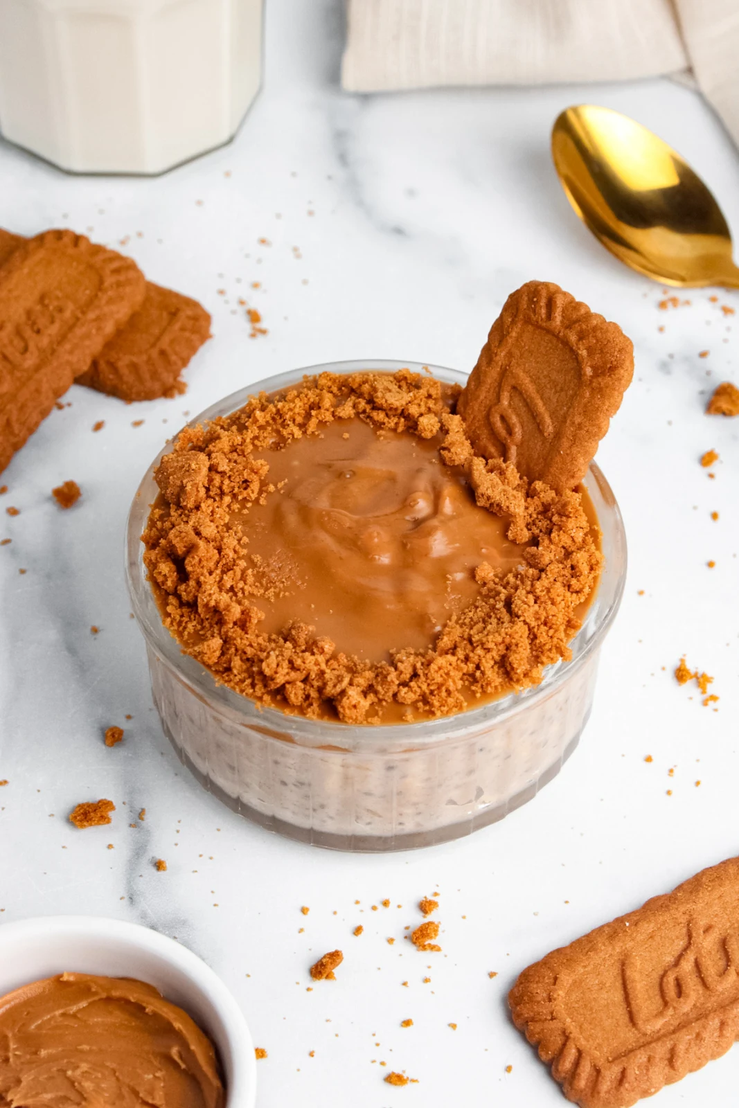 Biscoff Protein Overnight Oats