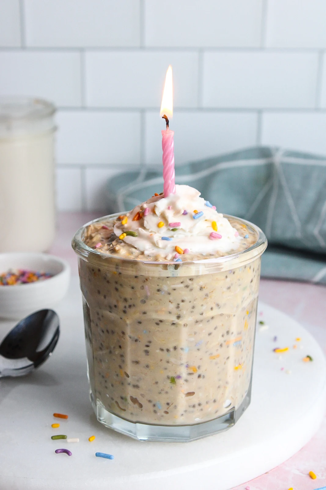 Birthday Cake Overnight Oats