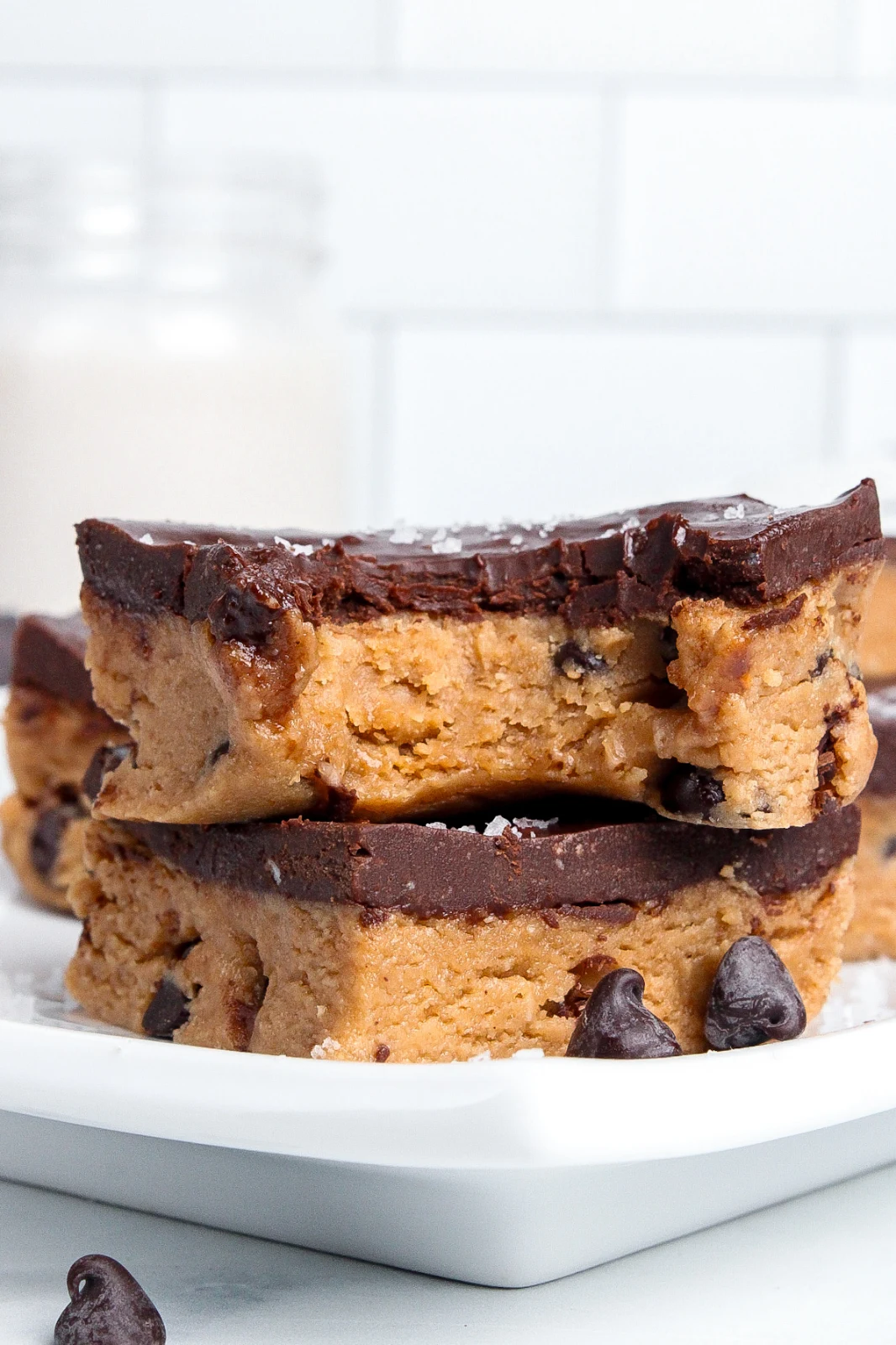 Cookie Dough Bars (Healthy, No-Bake)