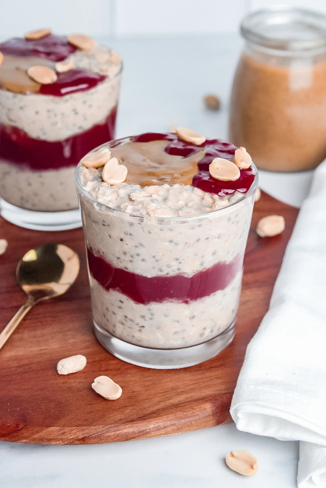 PB&J Overnight Oats