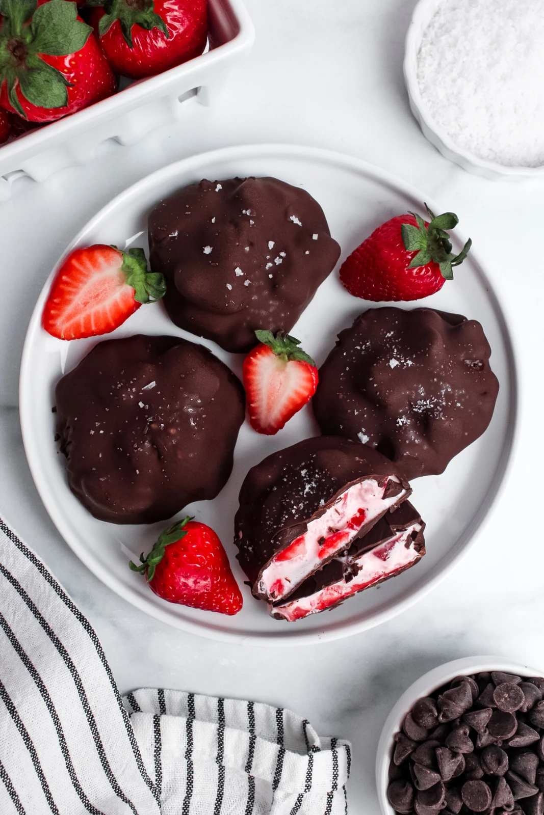 Vegan Chocolate Strawberry Yogurt Clusters
