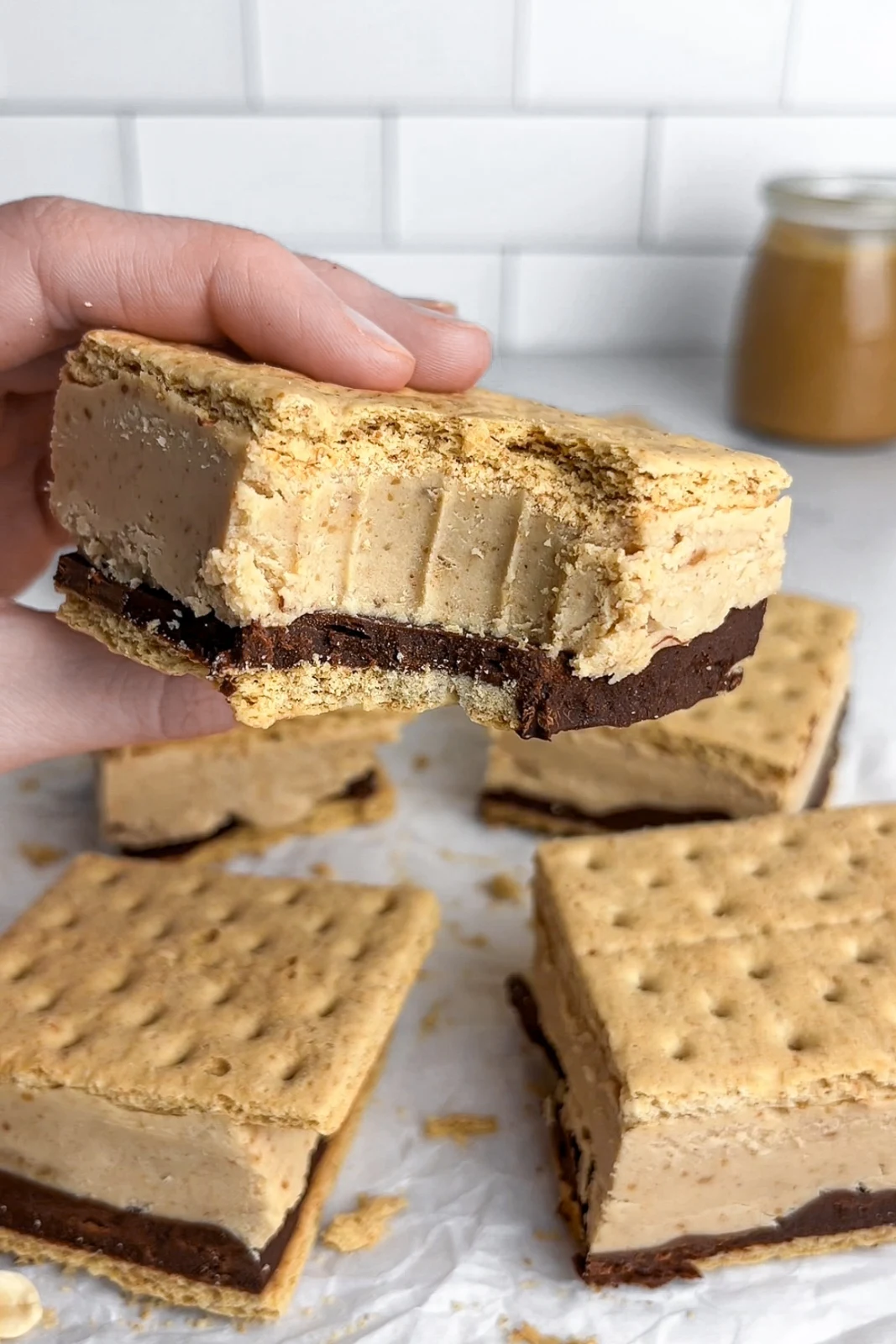 Frozen Peanut Butter S'mores