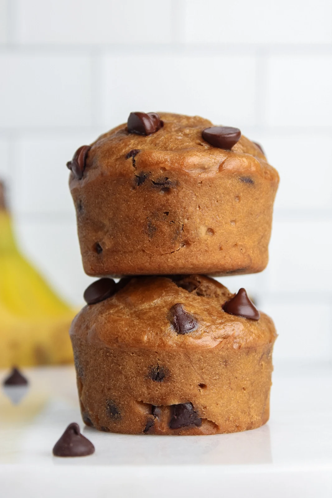 Vegan Banana Chocolate Chip Muffins