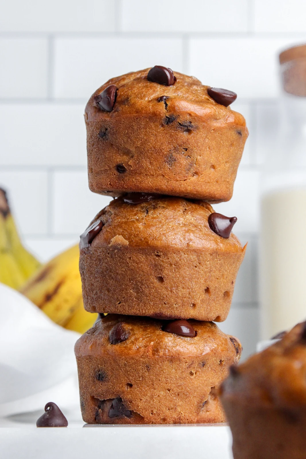 Vegan Banana Chocolate Chip Muffins