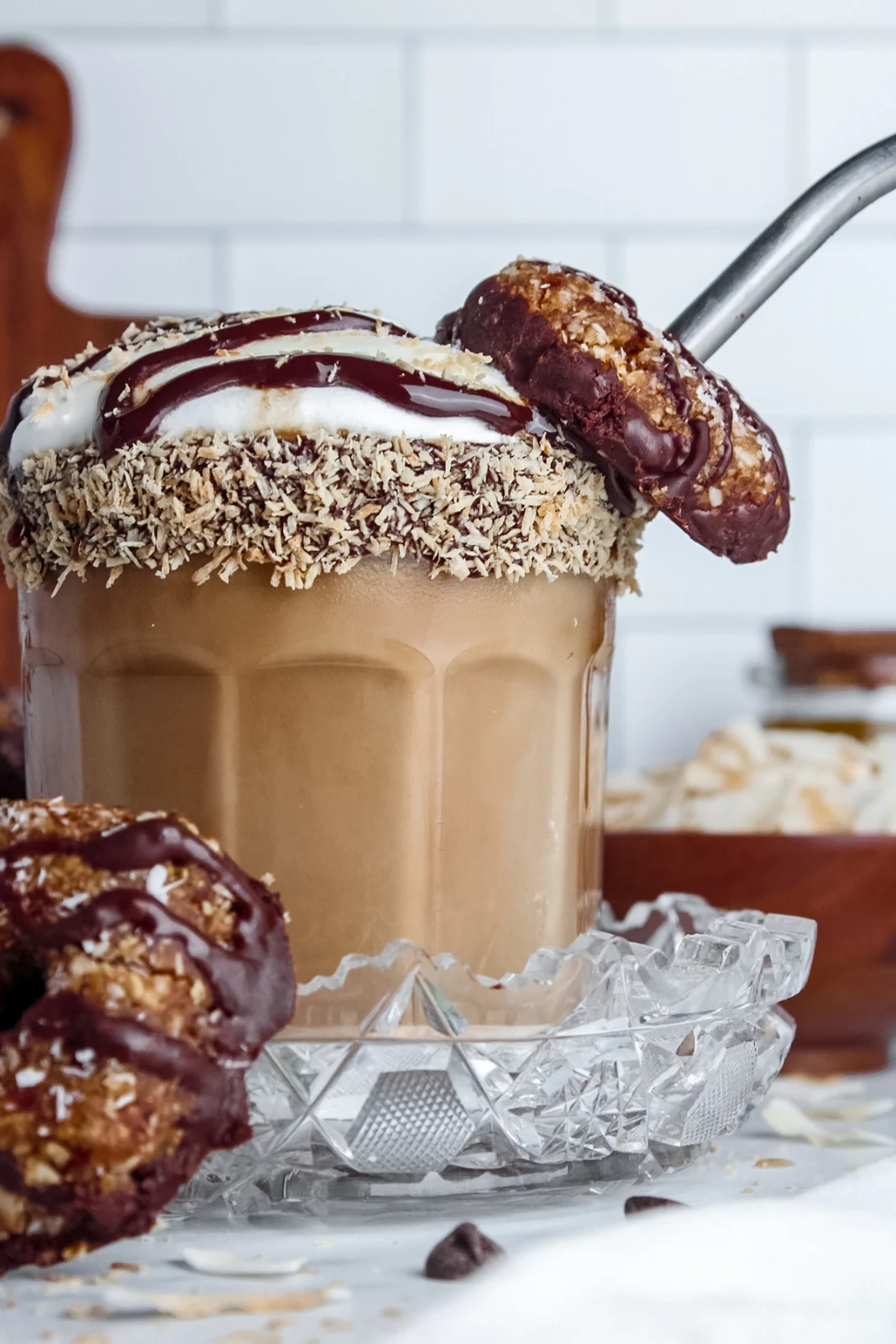Iced Samoa Cookie Latte