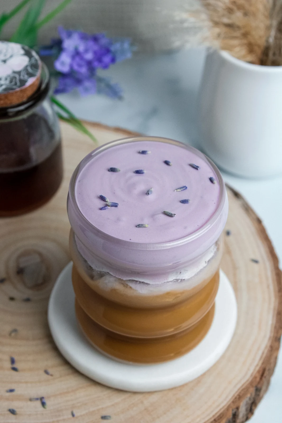 Iced Lavender Cream Oat Milk Latte