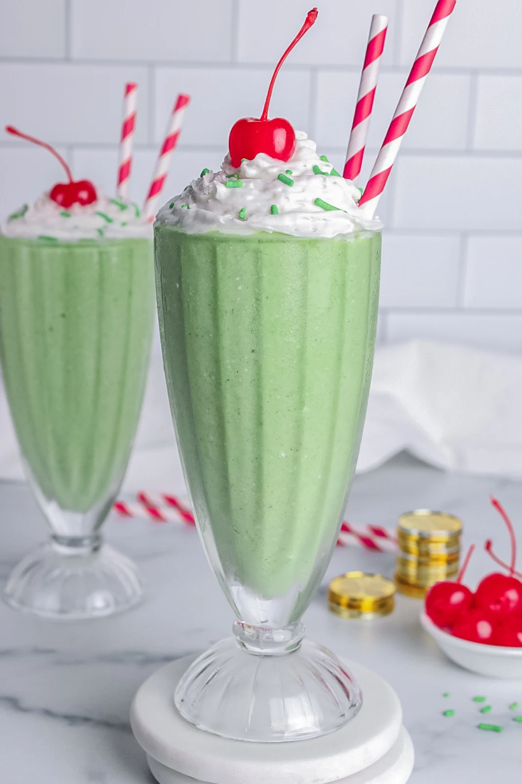 Healthy Vegan Shamrock Shake
