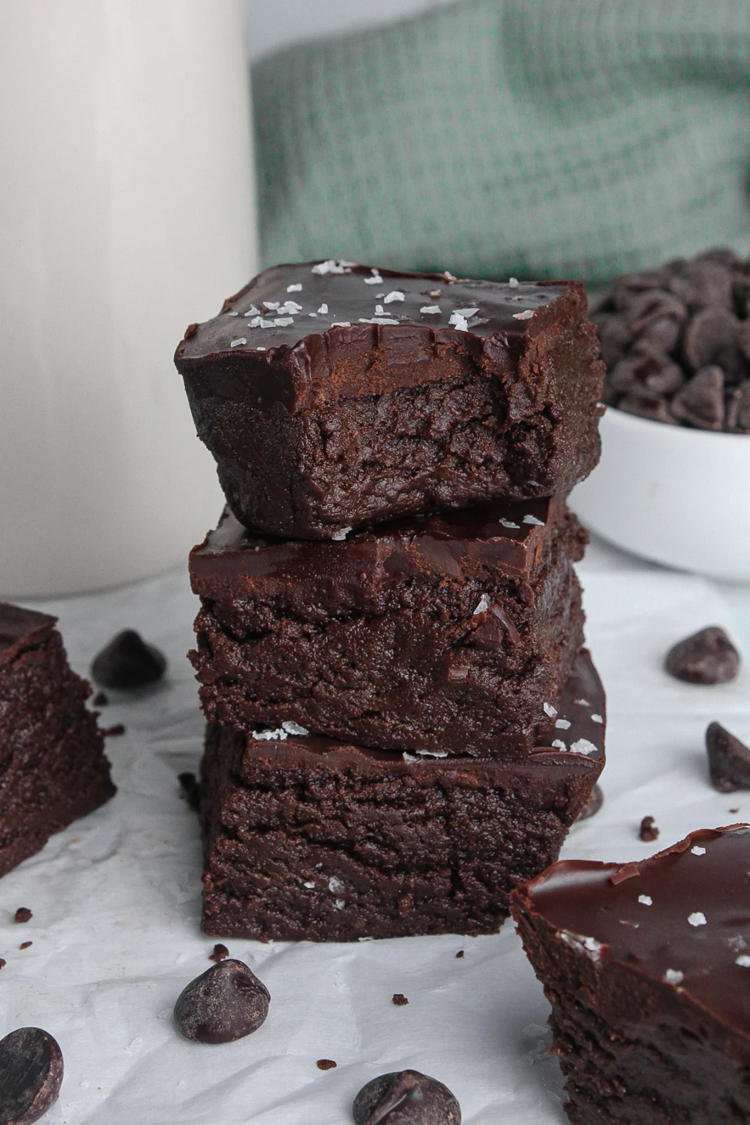 No Bake Protein Brownies