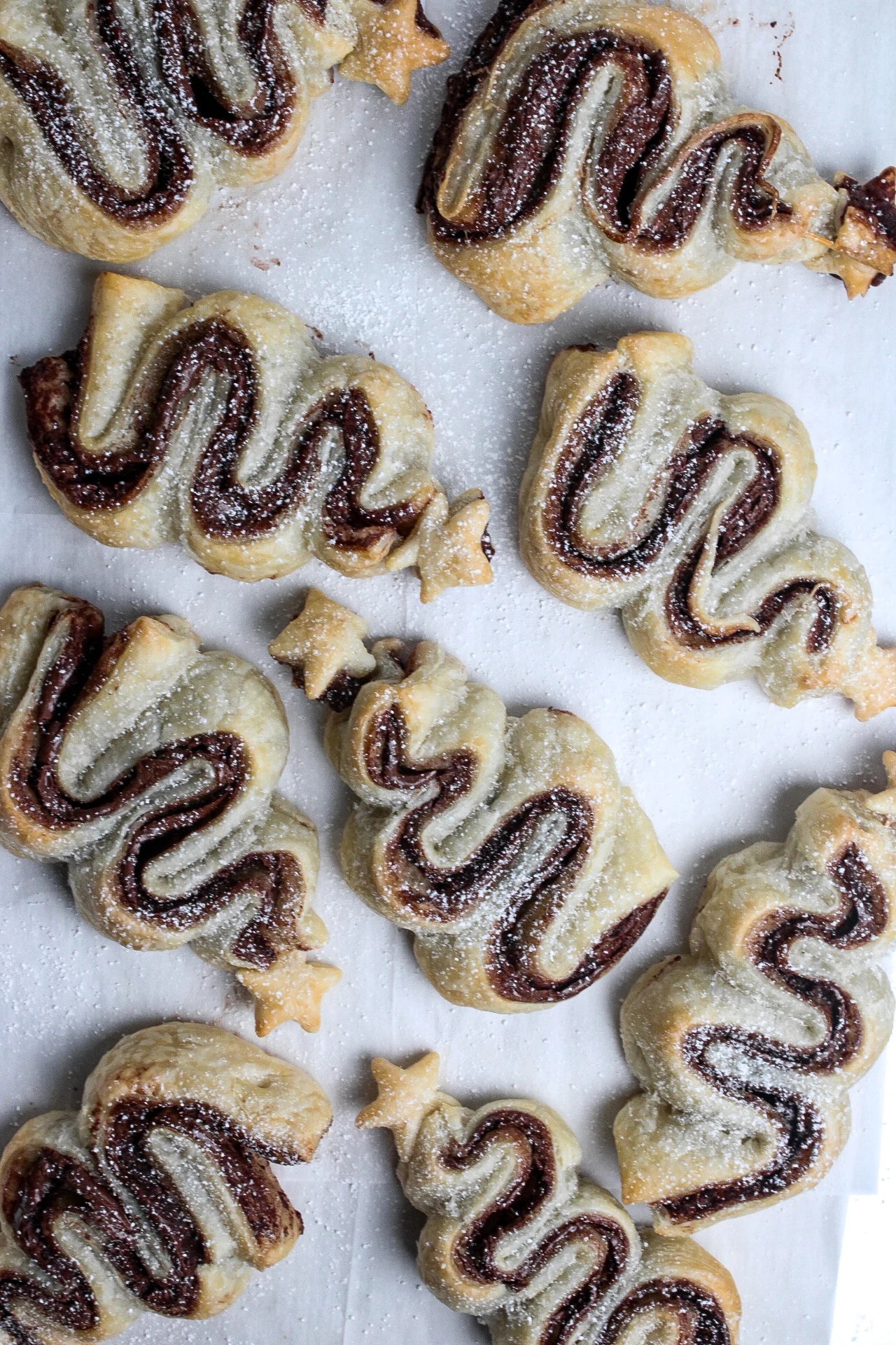 Puff Pastry Christmas Trees