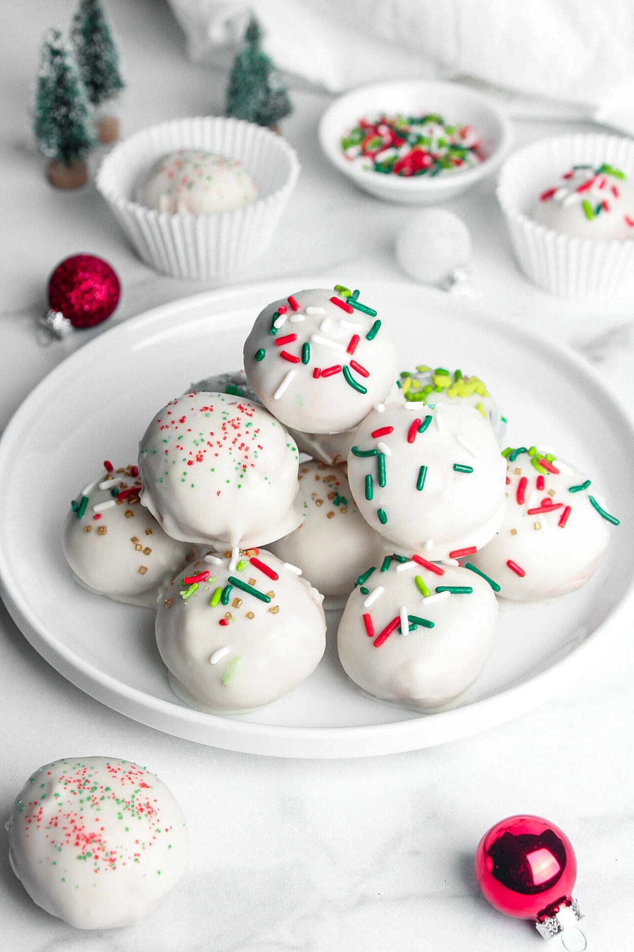 Sugar Cookie Protein Truffles