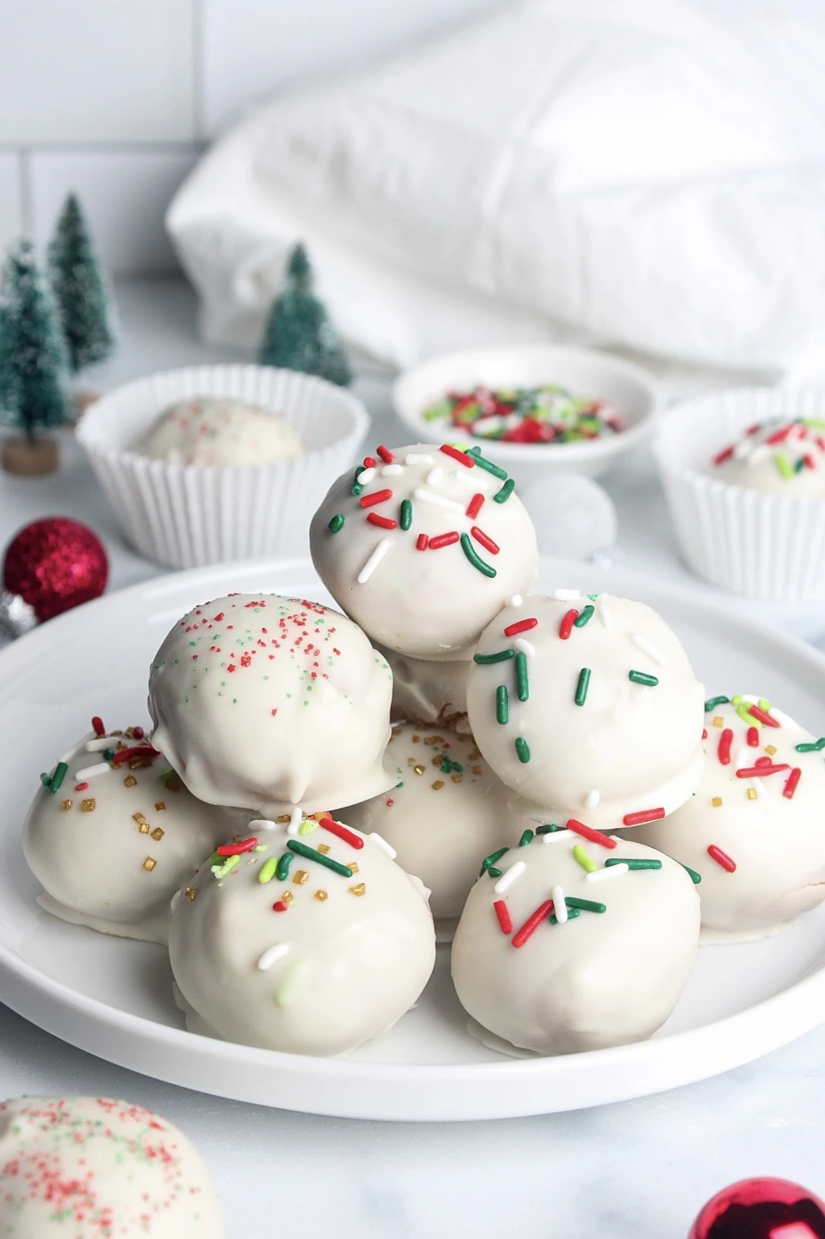 Sugar Cookie Protein Truffles