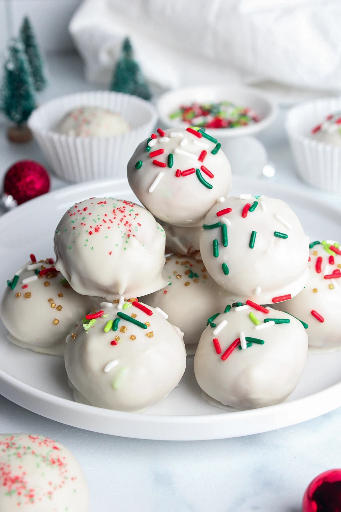 Sugar Cookie Protein Truffles