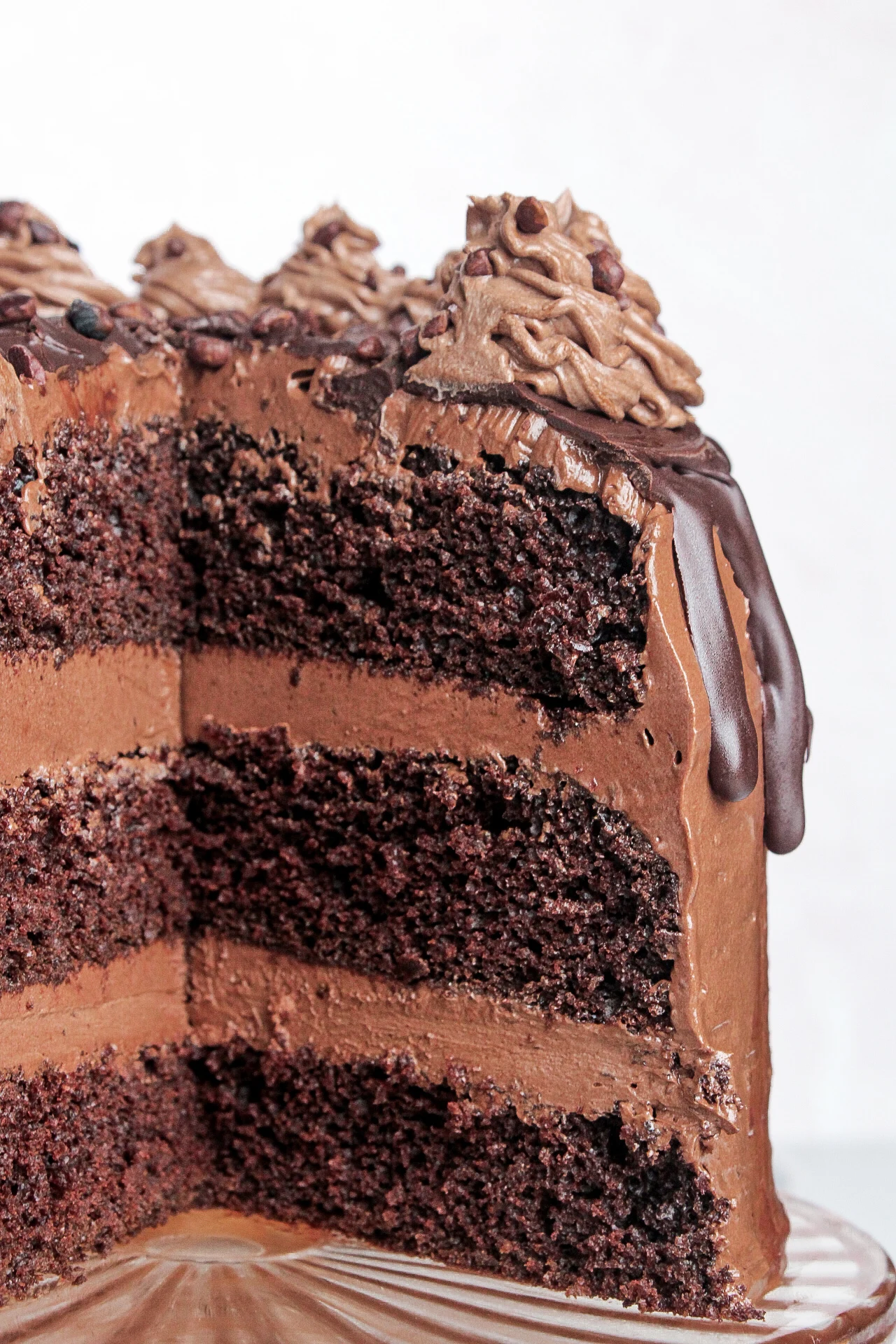 Vegan Triple Chocolate Cake