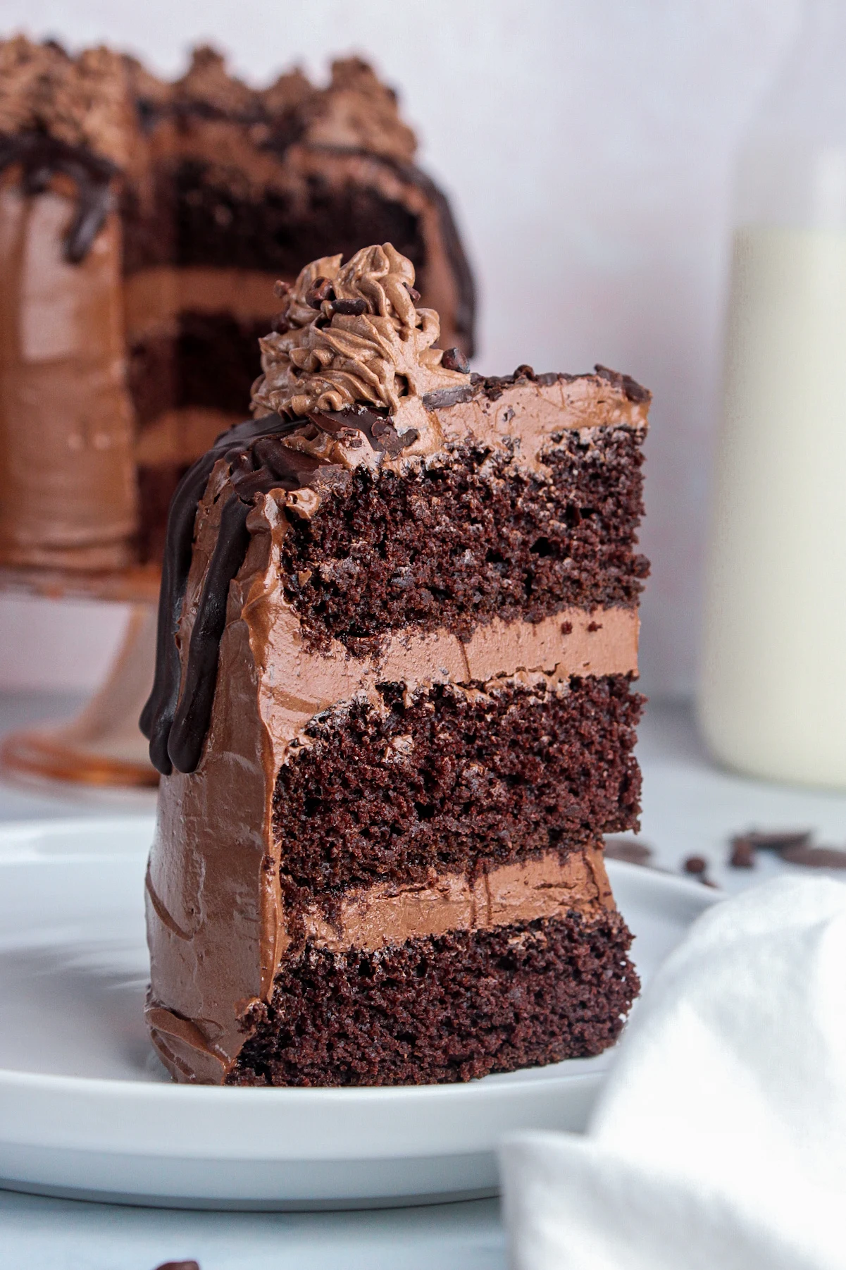 Vegan Triple Chocolate Cake