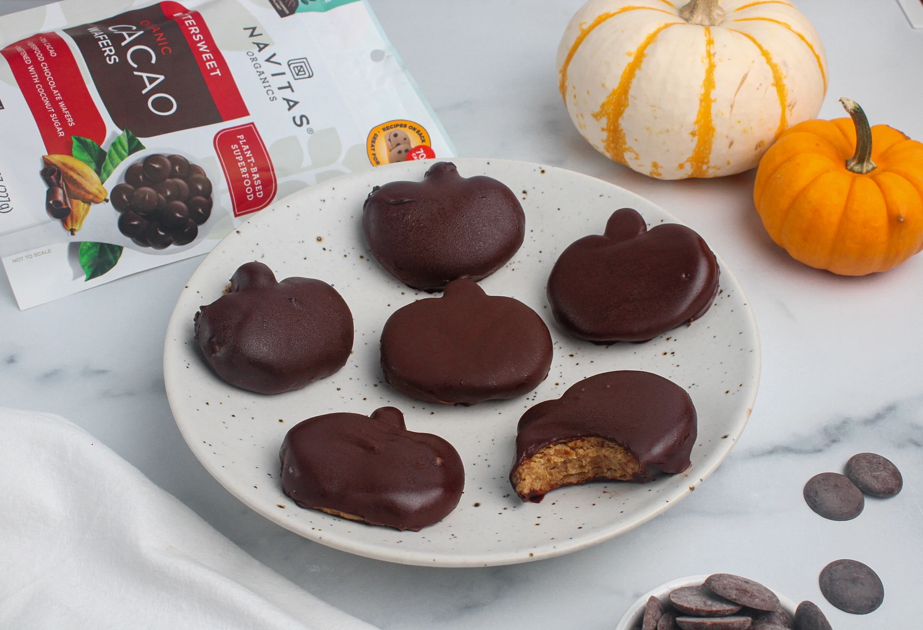 Chocolate Peanut Butter Protein Pumpkins