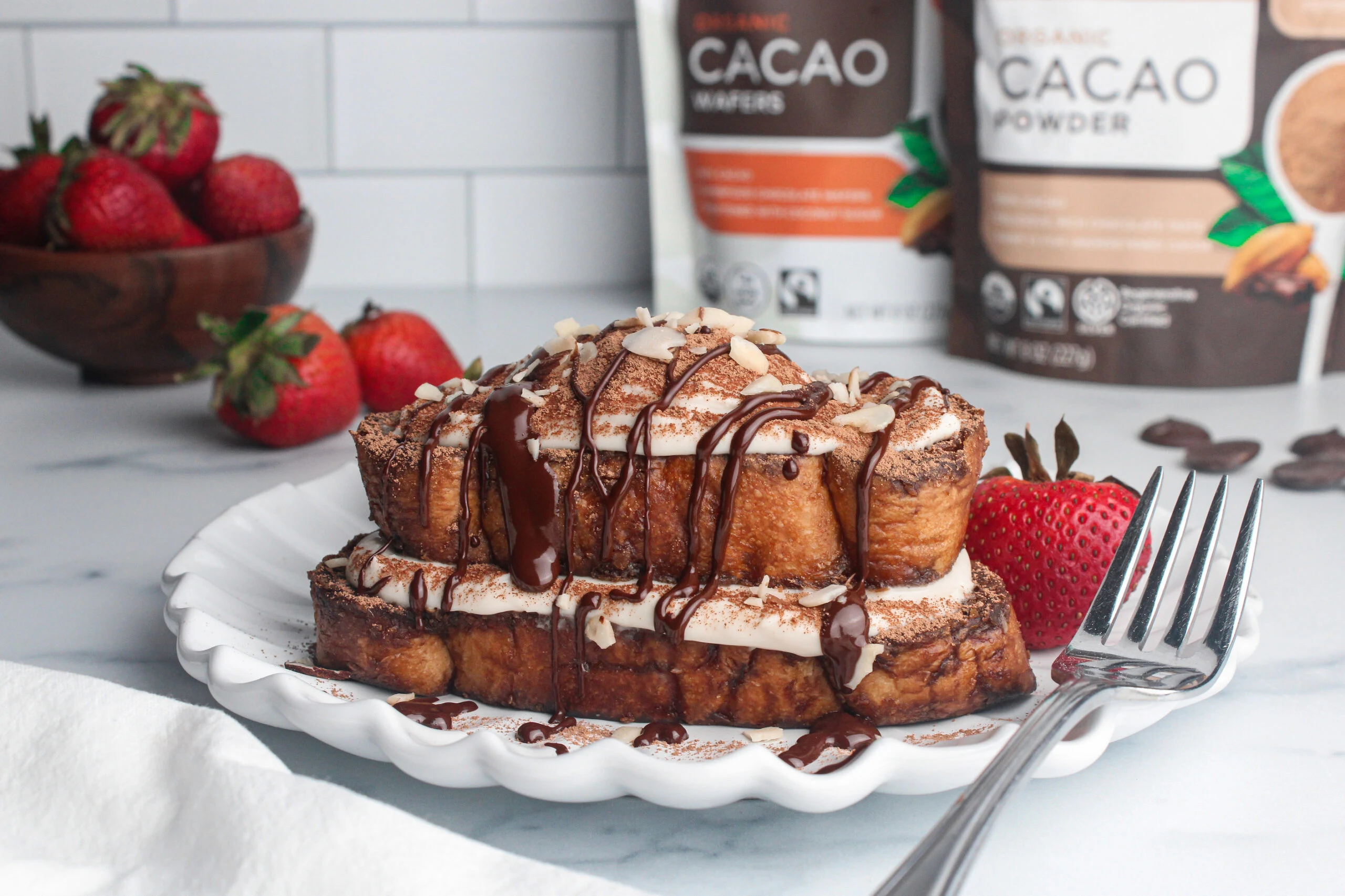 Vegan Tiramisu French Toast