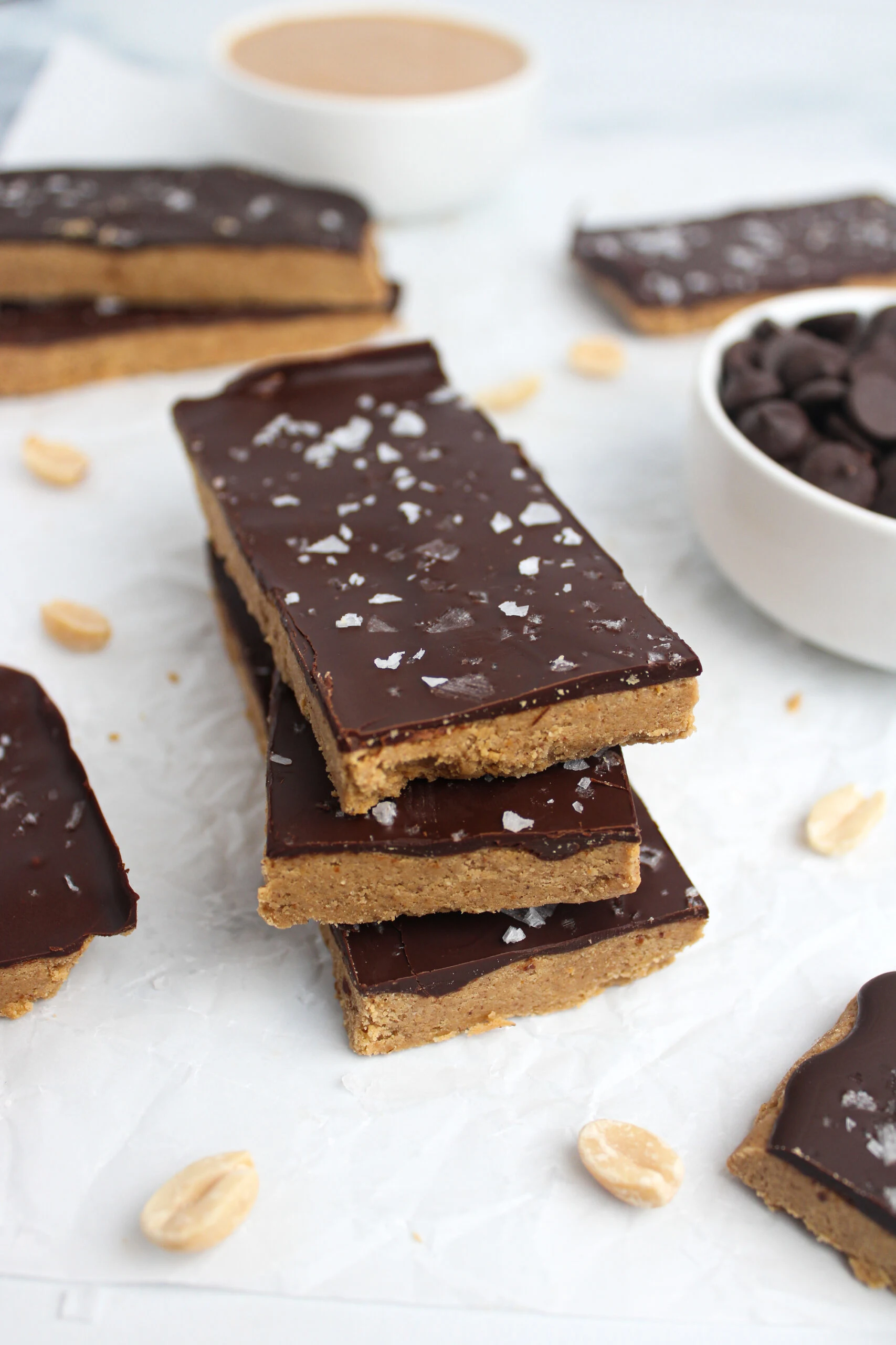 Chocolate Peanut Butter Protein Bars