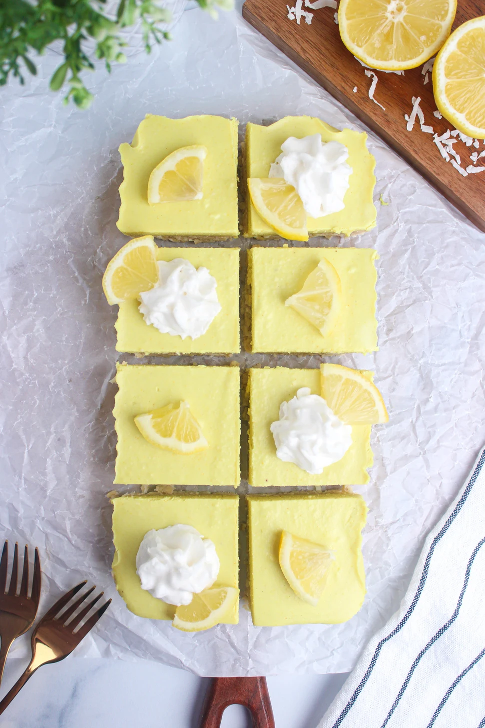 Vegan Lemon Cheesecake Bars