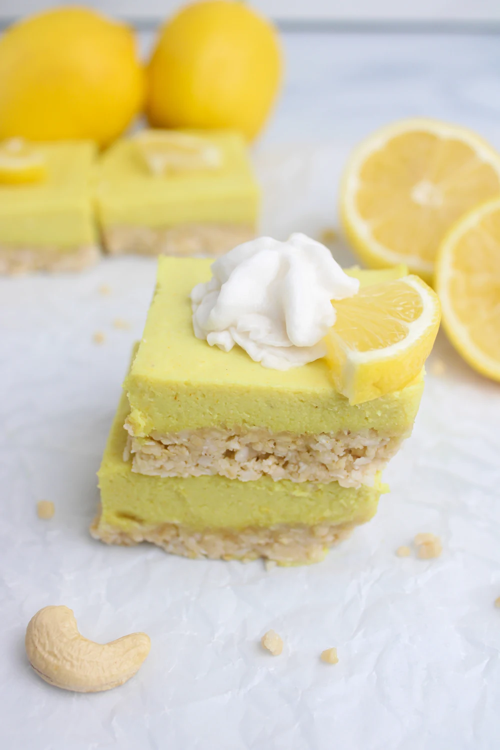 Vegan Lemon Cheesecake Bars