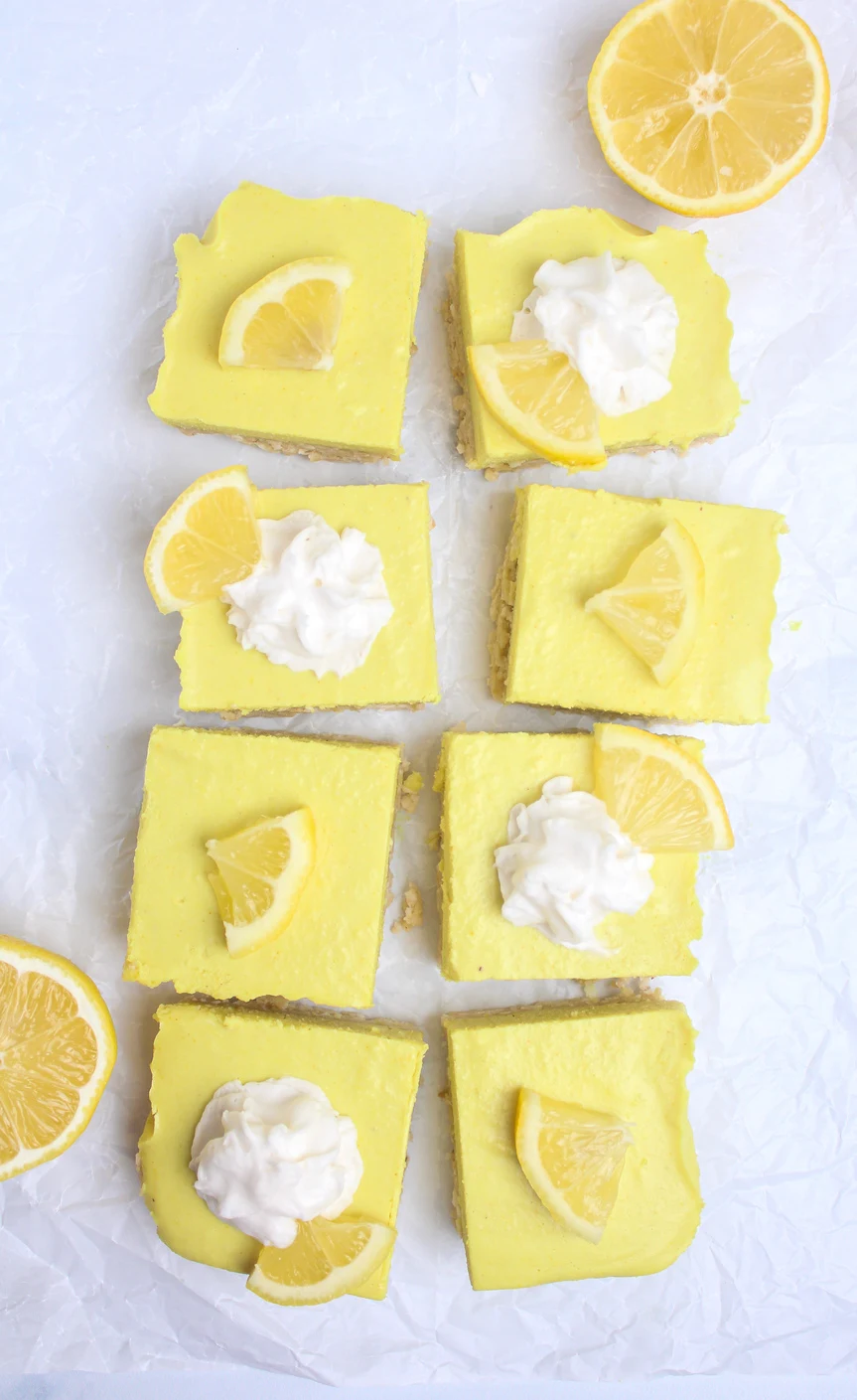 Vegan Lemon Cheesecake Bars