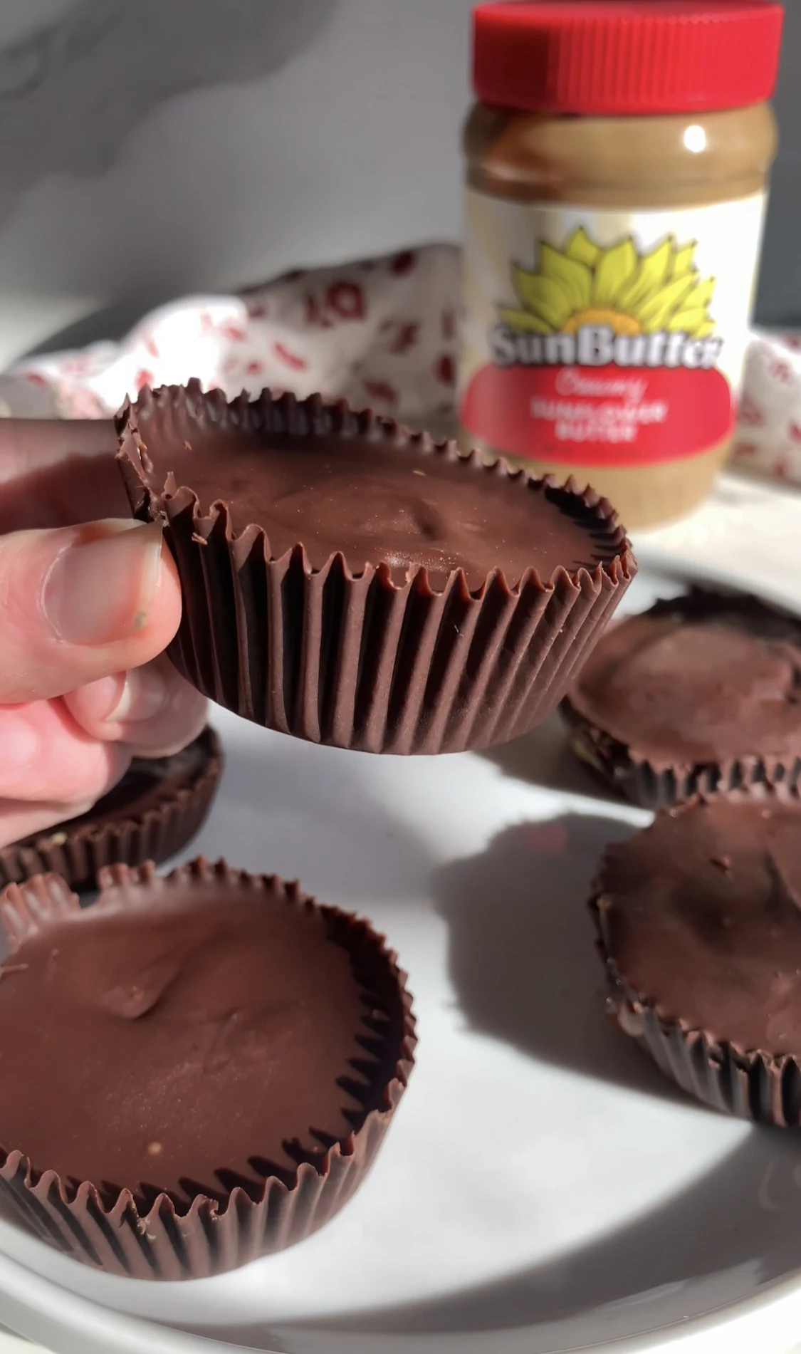 Strawberry Chocolate SunButter Cups