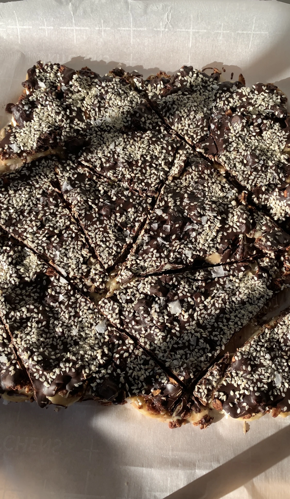 Sesame Granola Banana Bark