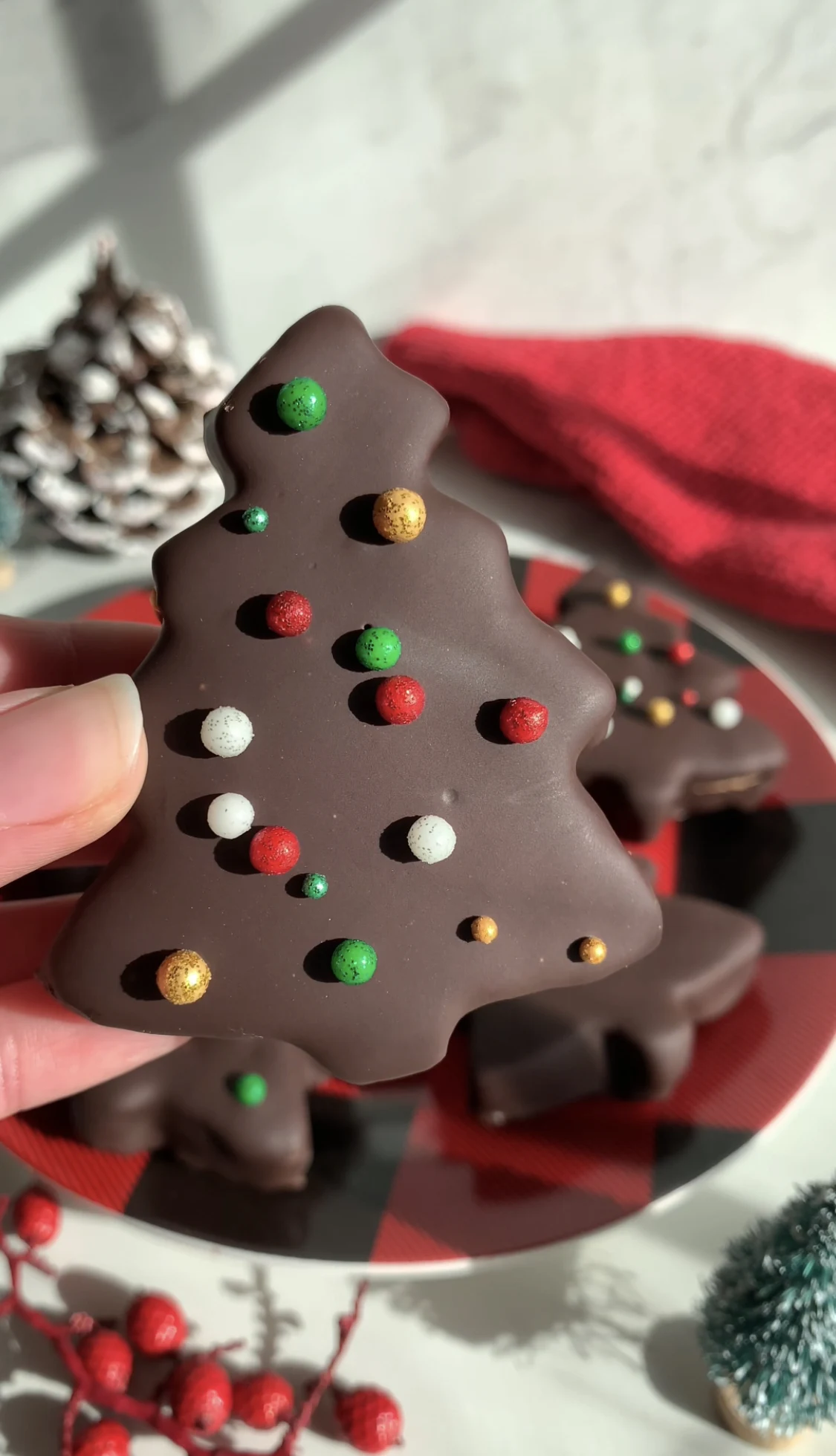 Homemade Reese's Peanut Butter Trees (High-Protein)