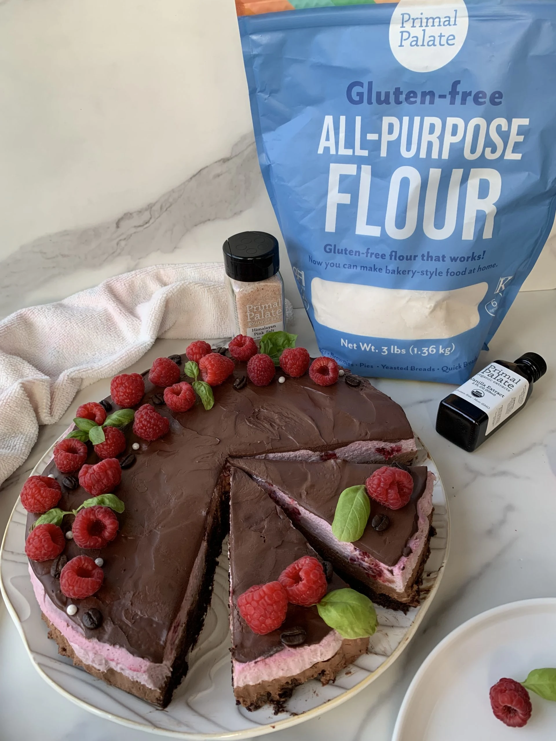 Raspberry Mocha Mousse Cake