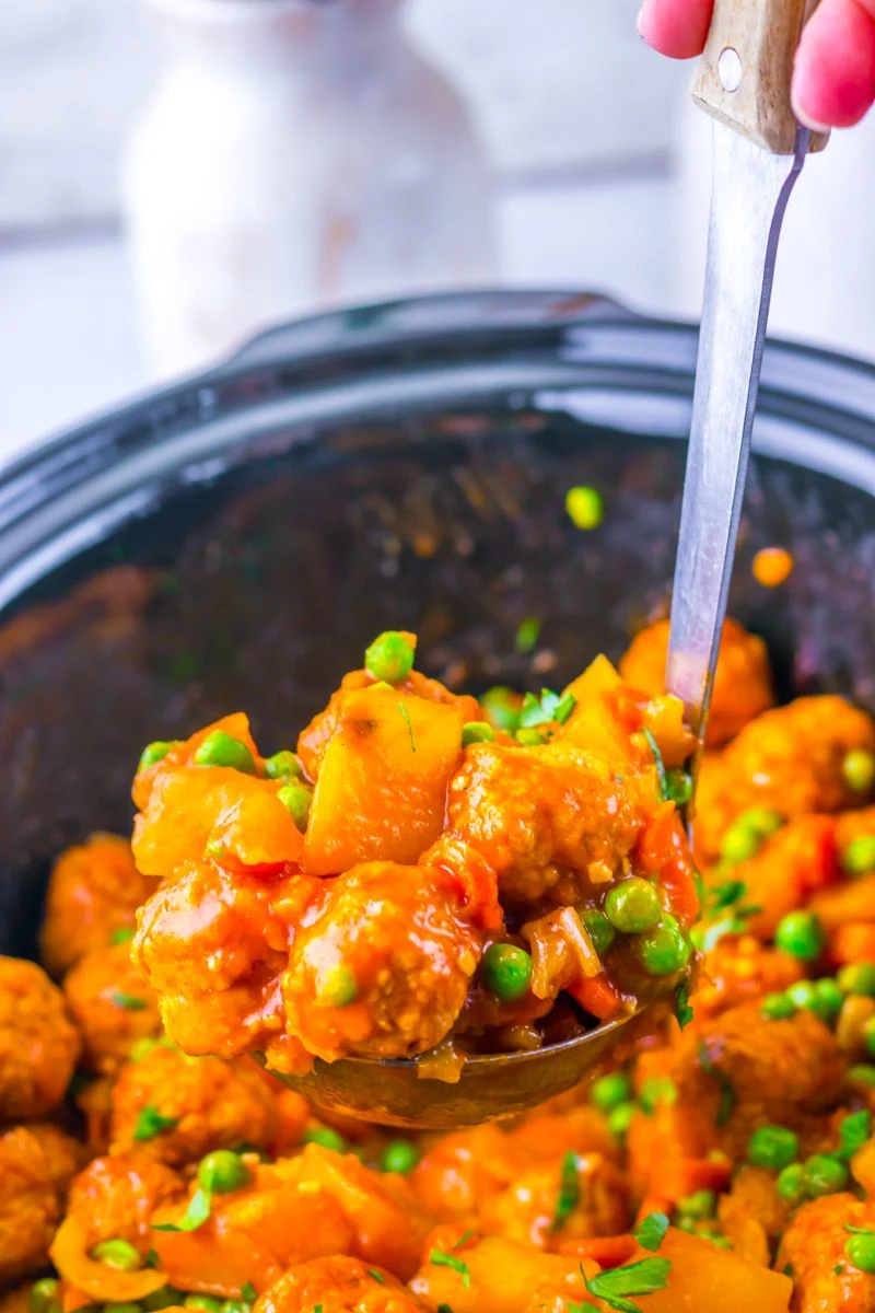 Slow Cooker Meatball Stew Recipe
