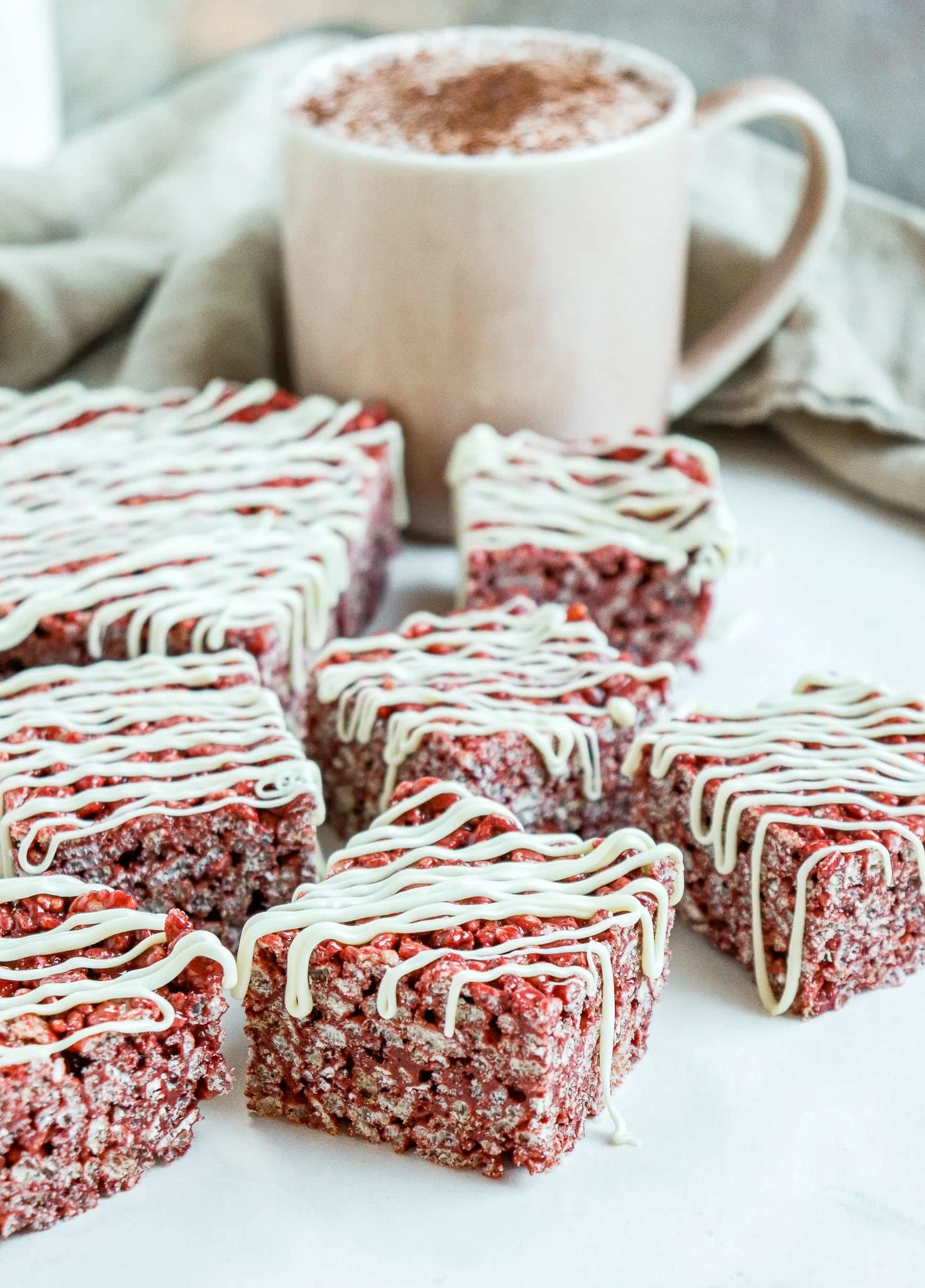 Red Velvet Rice Krispie Treats