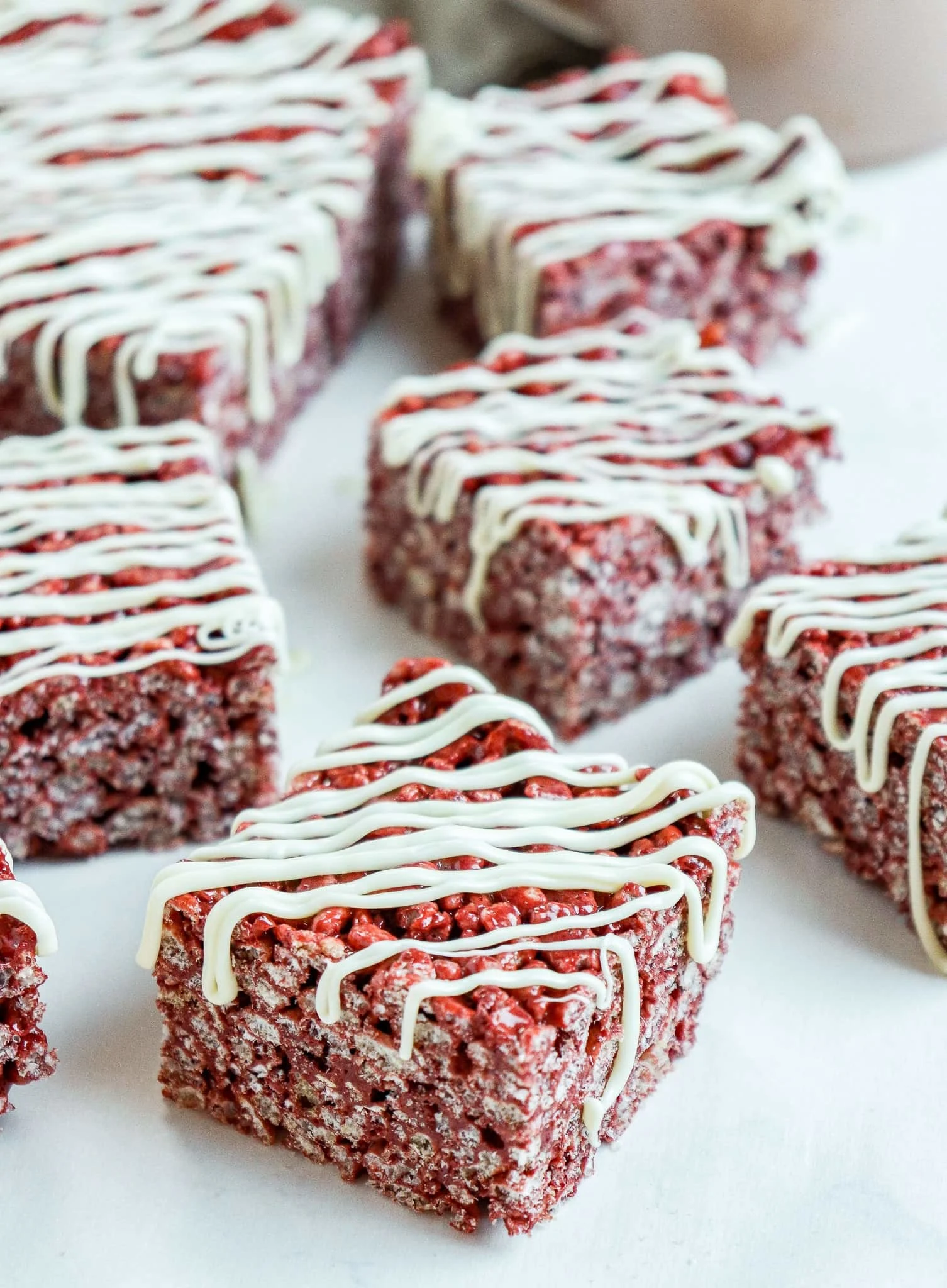 Red Velvet Rice Krispie Treats