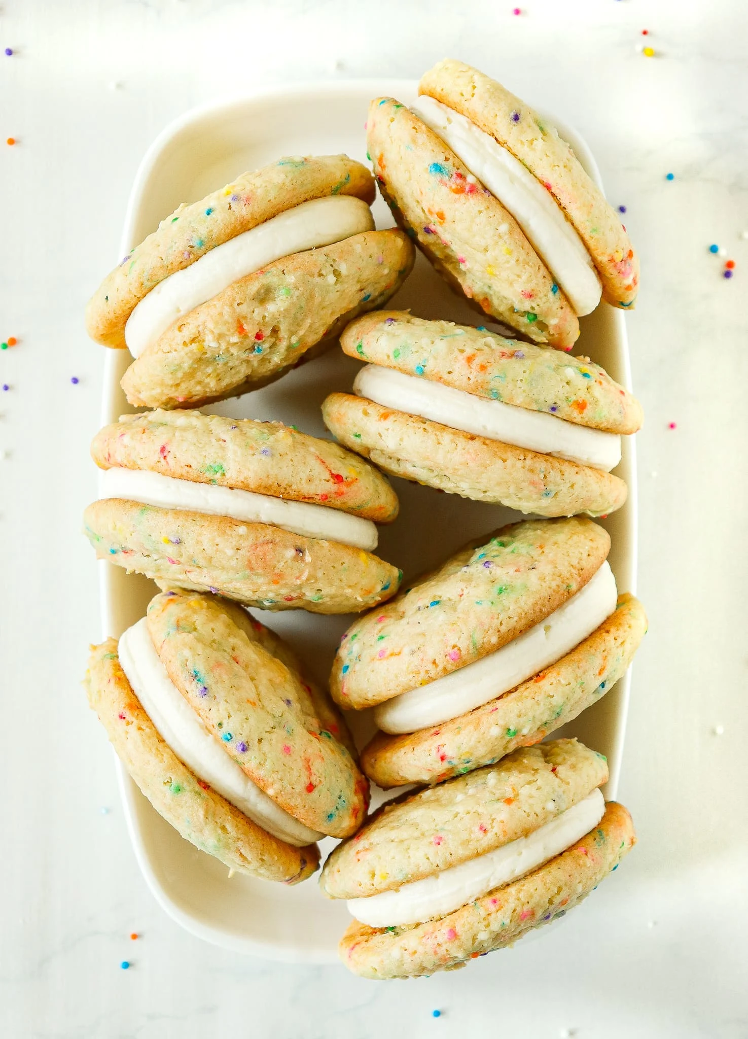 Birthday Cake Sandwich Cookies