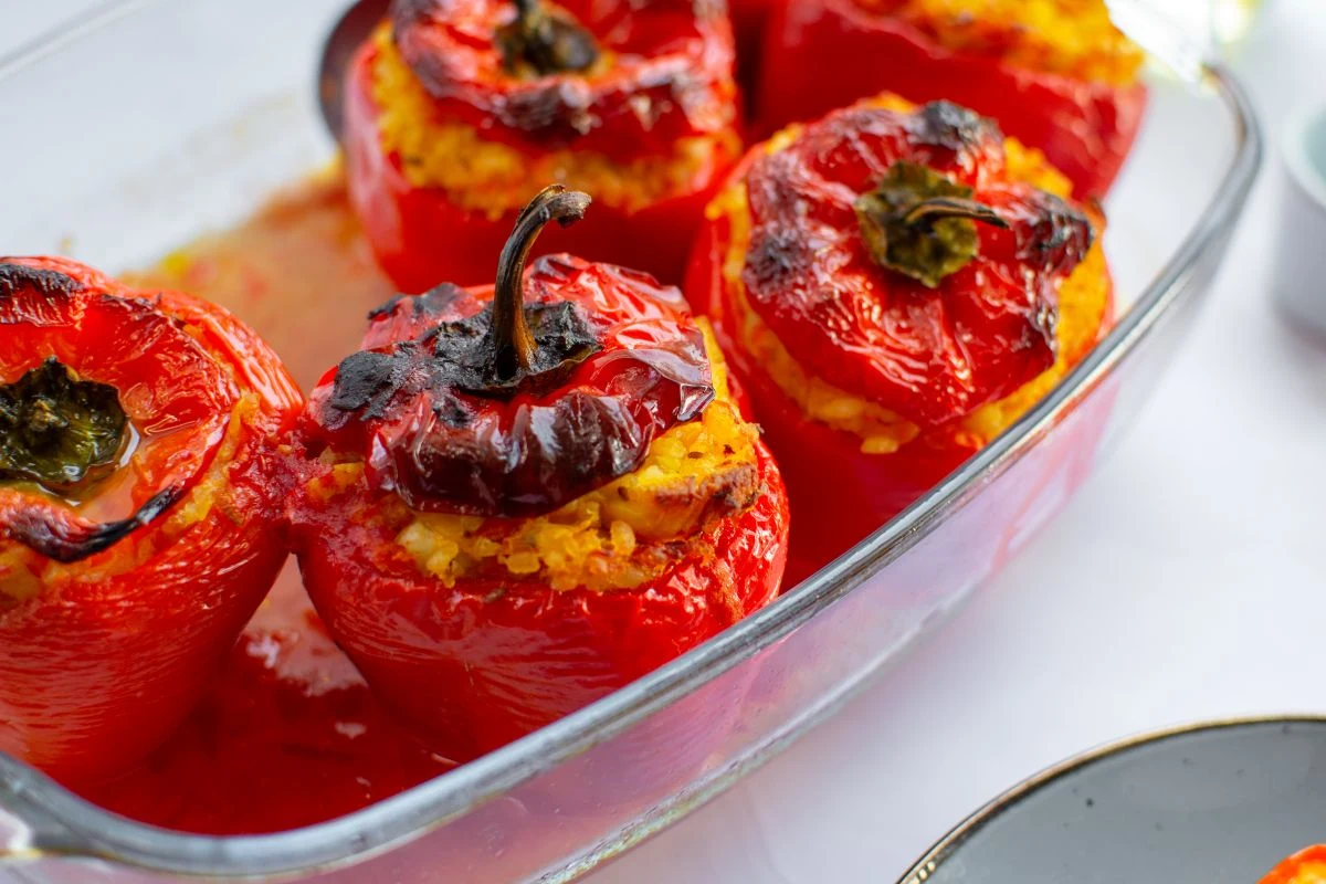 Chicken Stuffed Bell Peppers