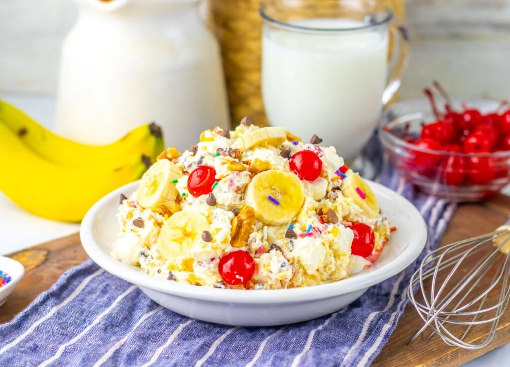 Banana Split Fluff Salad