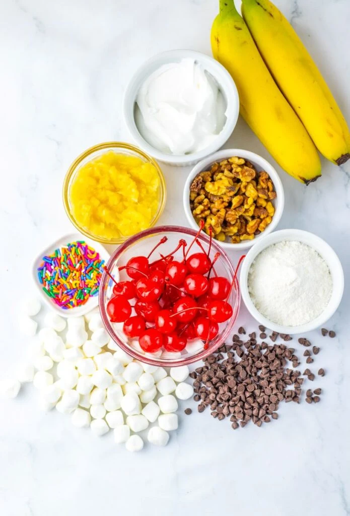 Banana Split Fluff Salad