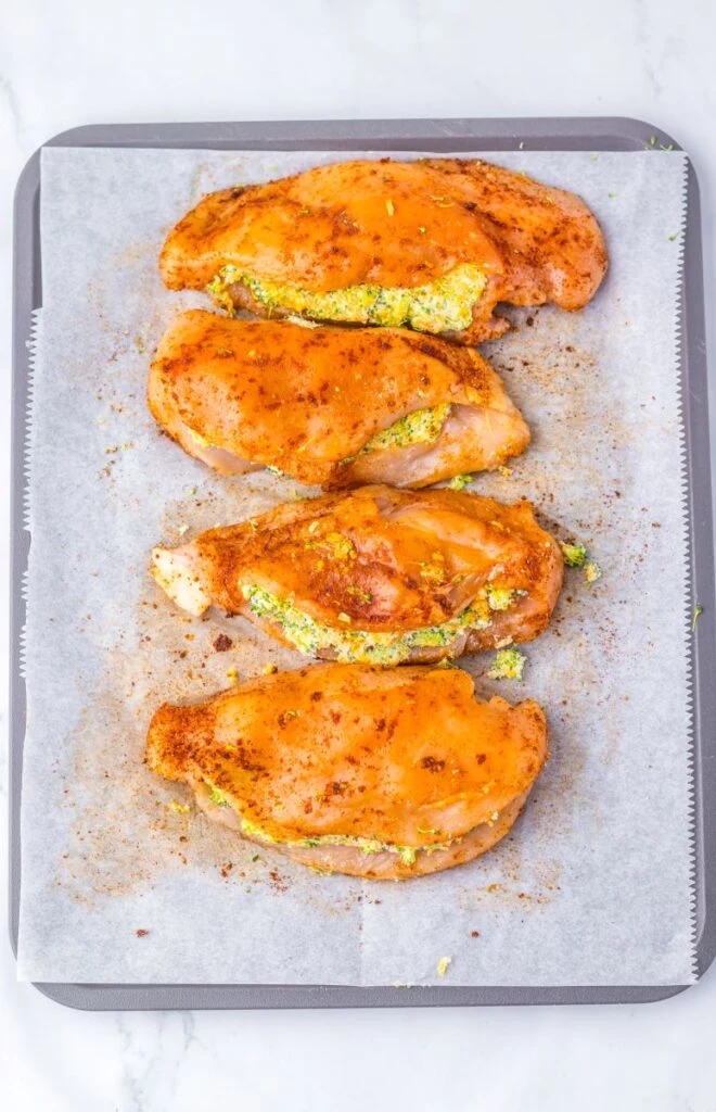 Broccoli and Cheese Stuffed Chicken