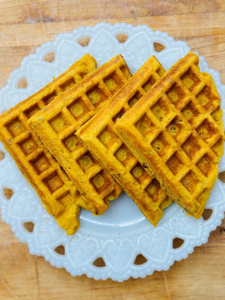 Pumpkin Pecan Waffles