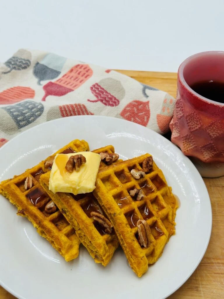 Pumpkin Pecan Waffles
