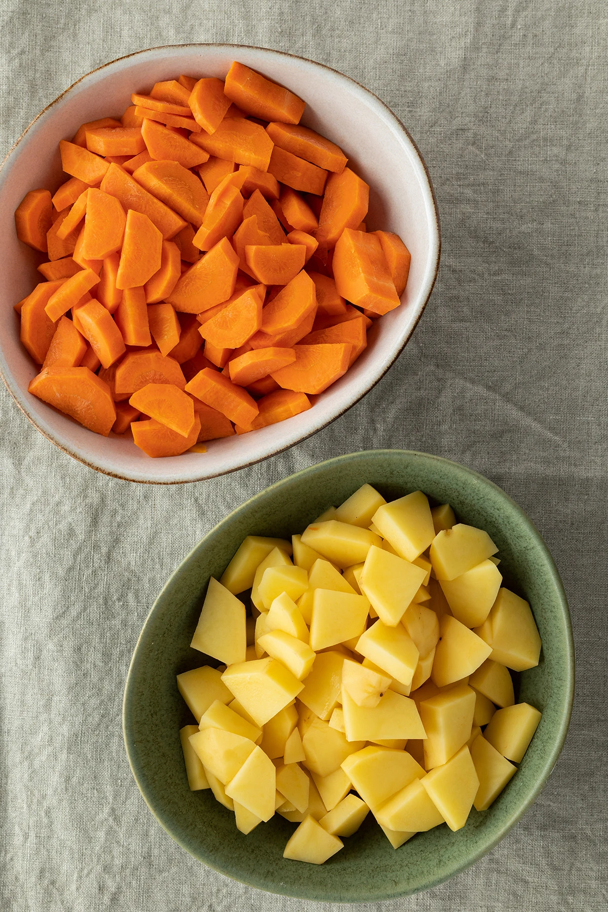 Pumpkin Soup with Potatoes and Carrots