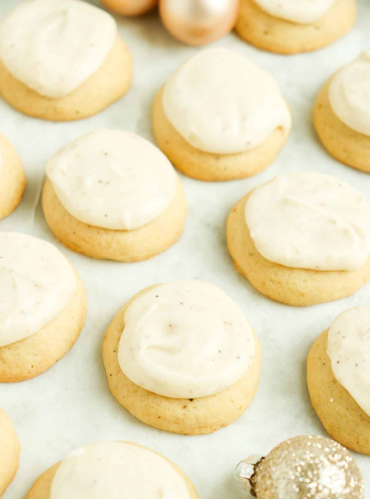Glazed Eggnog Cookies