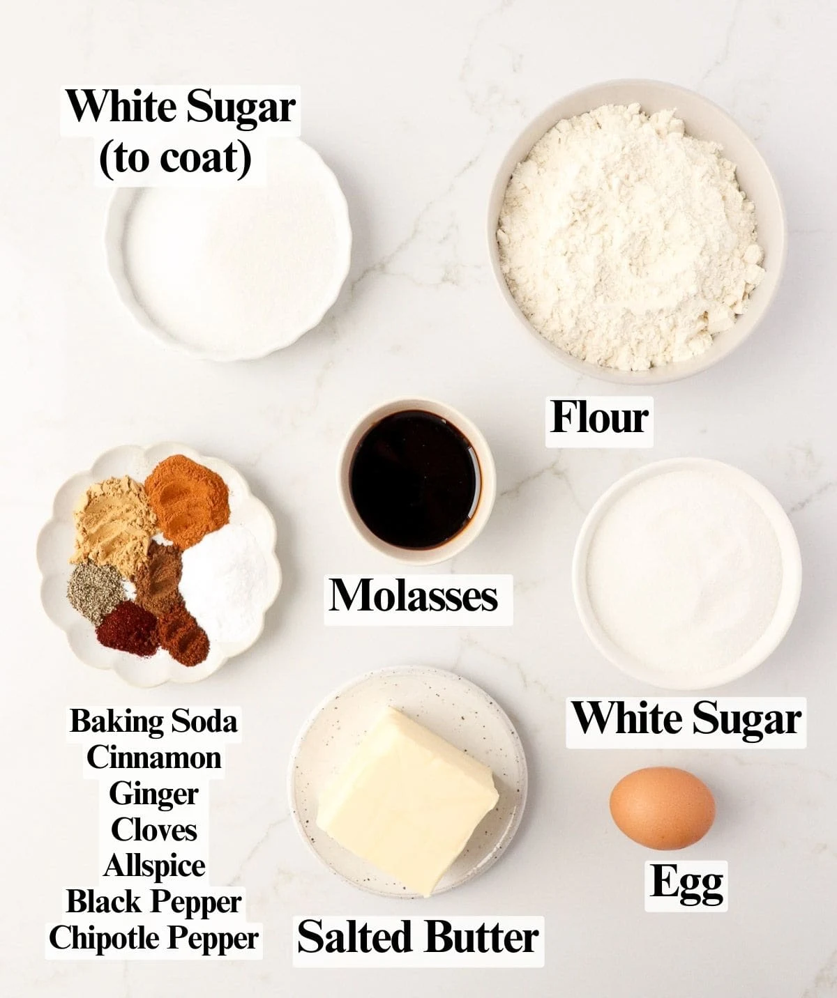 Chewy & Spicy Ginger Molasses Cookies