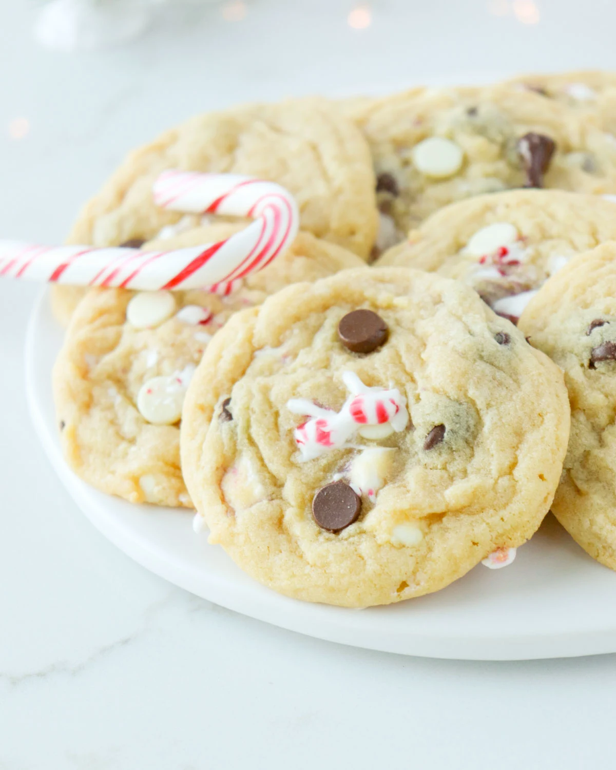 Peppermint Chocolate Chip Cookies