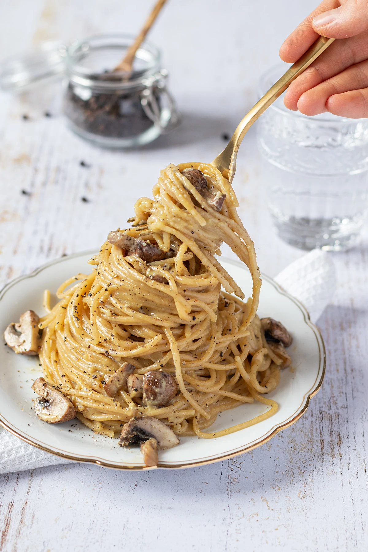 Low-Calorie Spaghetti Carbonara