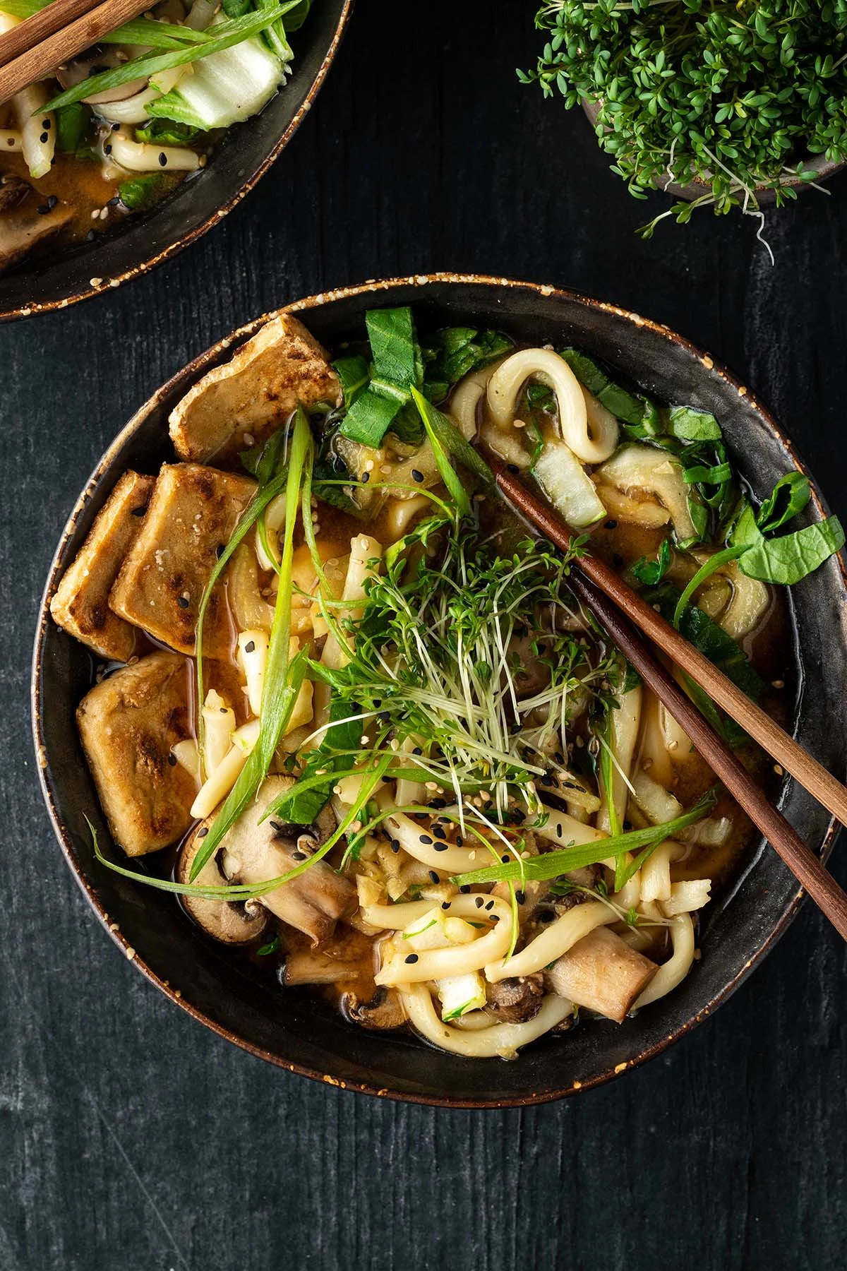 Quick Udon Miso Soup